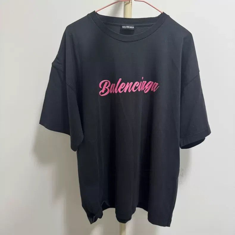 Balenciaga Balenciaga Logo Printed Short Sleeve T-Shirt Size US L / EU 52-54 / 3 - 1 Thumbnail