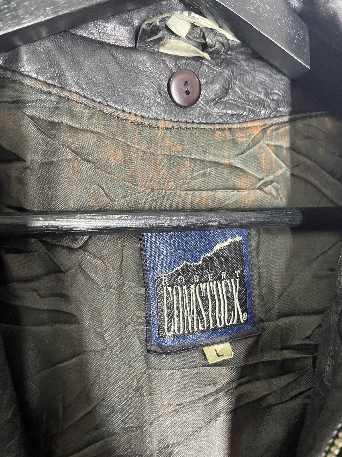 Robert Comstock × Vintage Vintage Robert Comstock Leather Jacket Size US L / EU 52-54 / 3 - 4 Thumbnail