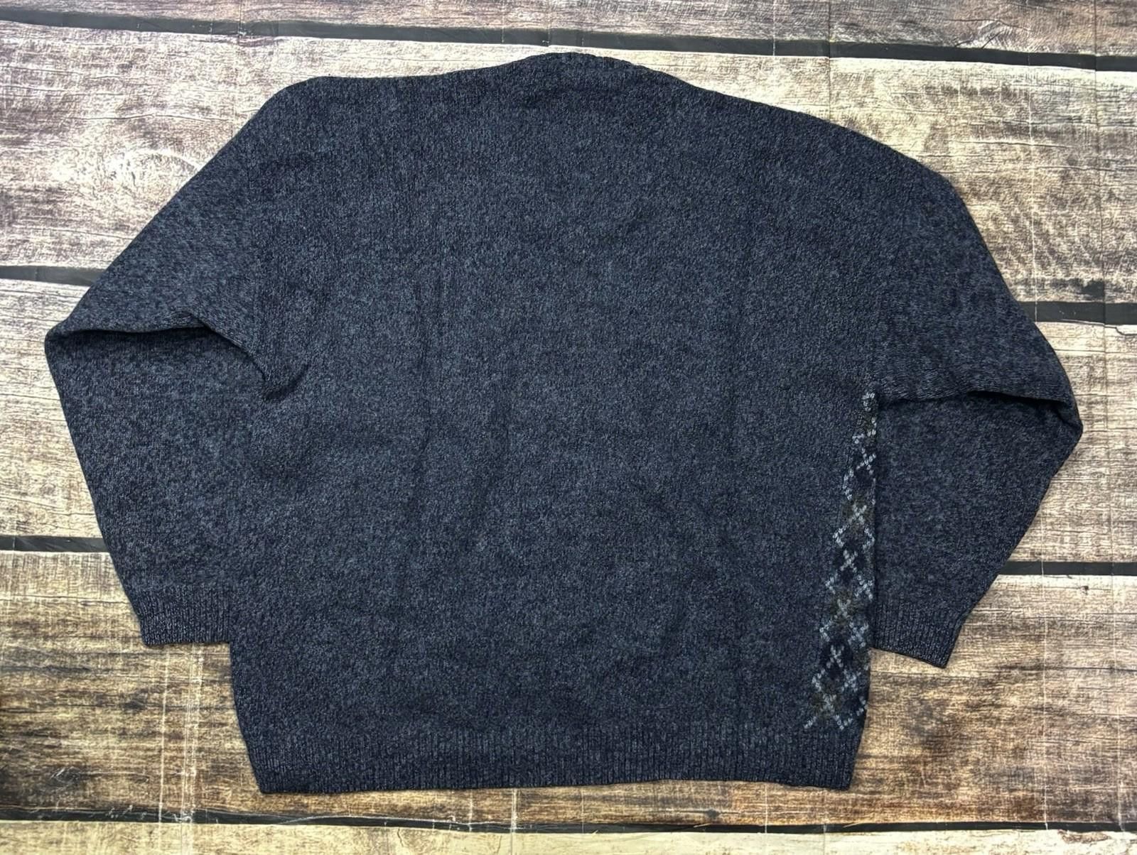 Gant VTG Gant Sweater Mens L Lambswool Hand Intarsia Geometric Size US L / EU 52-54 / 3 - 3 Thumbnail