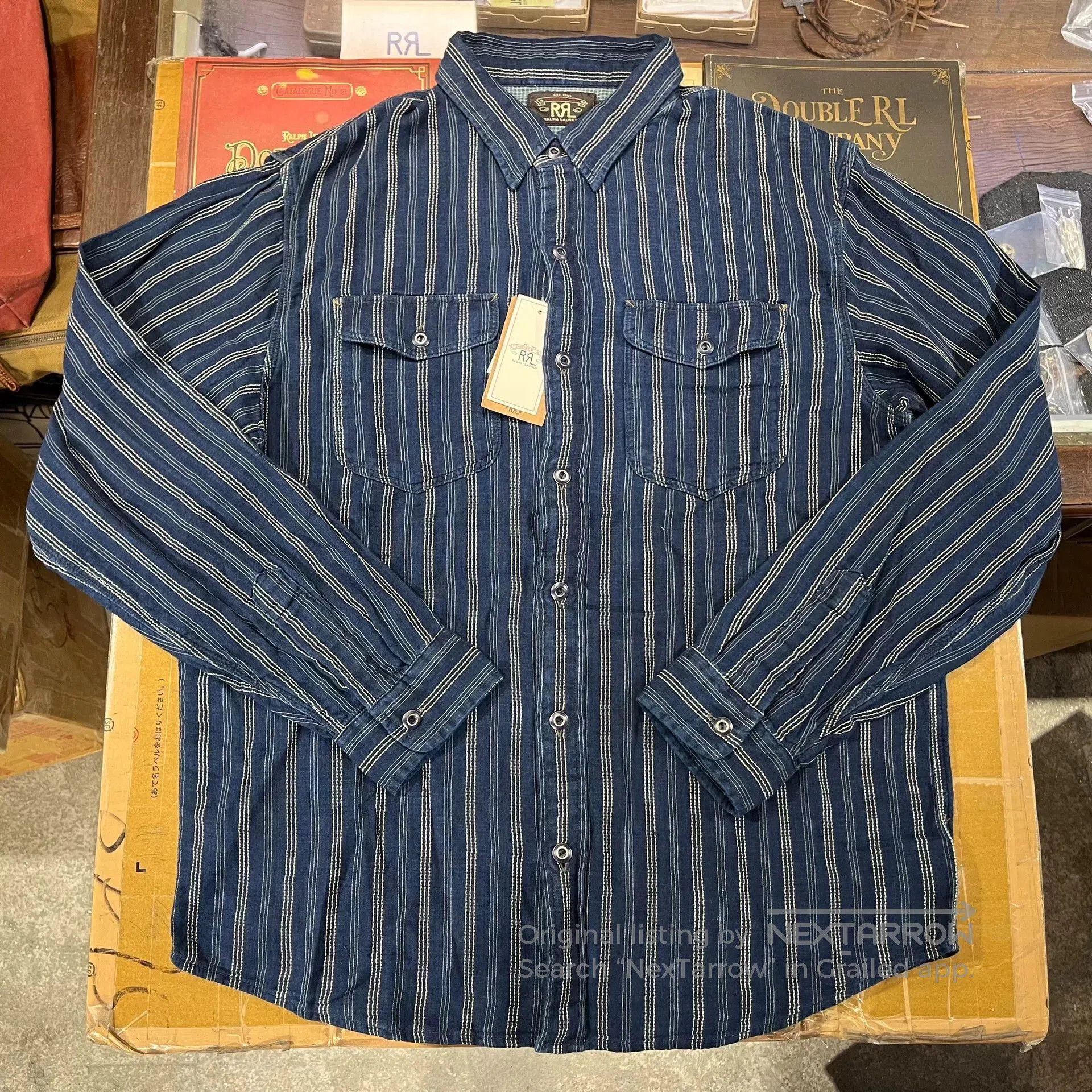 RRL Ralph Lauren RRL Double RL Striped Shirt. Size US L / EU 52-54 / 3 - 1 Thumbnail
