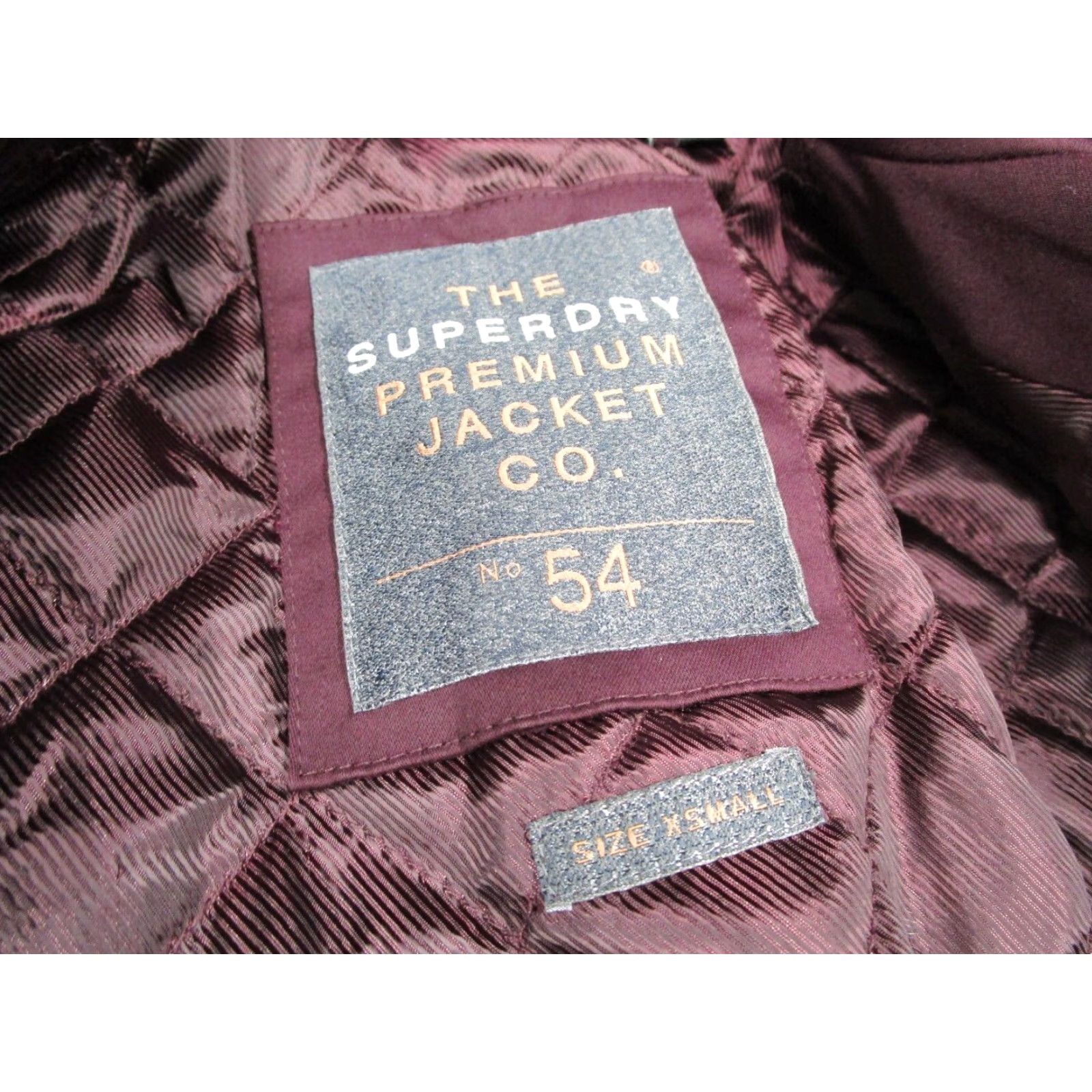 Superdry SUPERDRY Premium Jacket Women XS Red Button Up Belted Lined Short Coat Size XS / US 0-2 / IT 36-38 - 2 Thumbnail