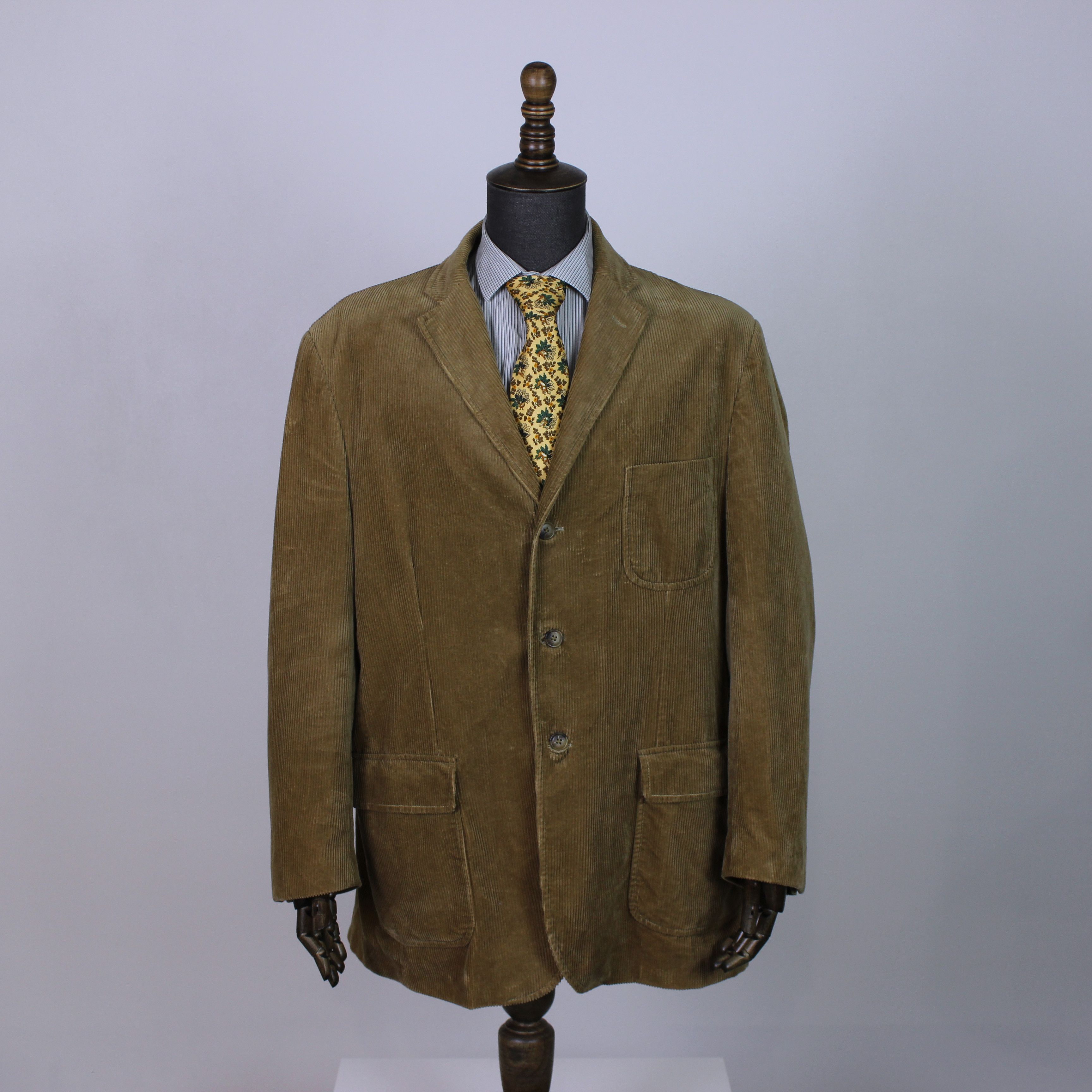 Polo Ralph Lauren Polo Ralph Lauren velvet blazer jacket beige brown XL Size 52R - 2 Thumbnail