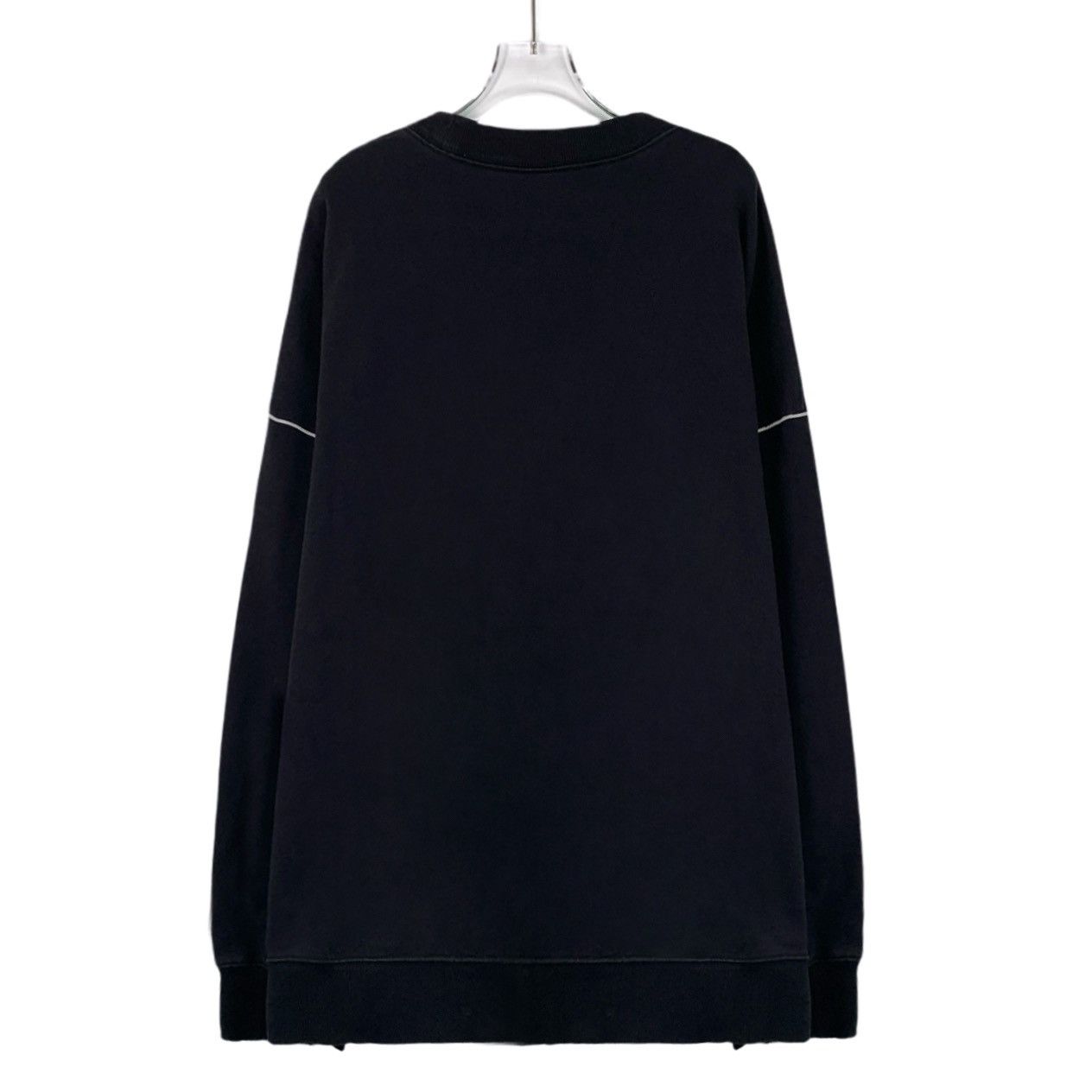 WE11DONE We11Done Black Letter Cotton Sweatshirt Size ONE SIZE - 2 Thumbnail