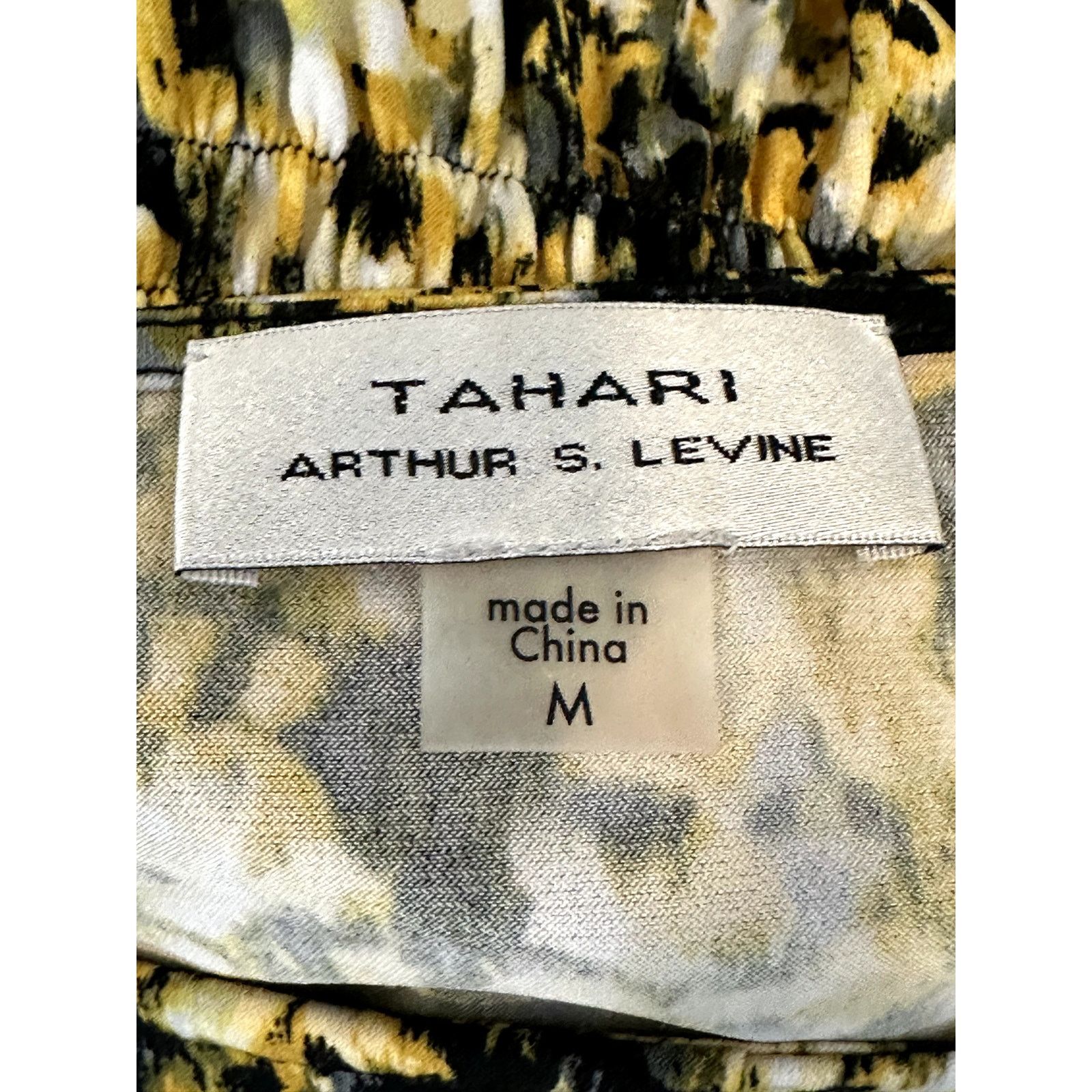 Other Tahari Women's Abstract Yellow Black Floral Cap Sleeve M Size M / US 6-8 / IT 42-44 - 9 Thumbnail