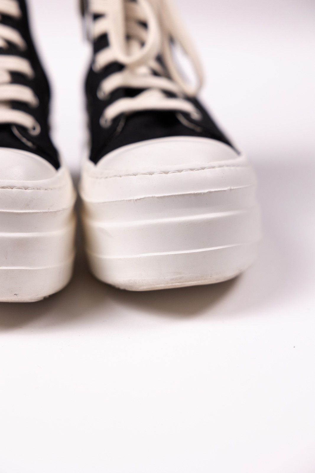 Rick Owens × Rick Owens Drkshdw Rick Owens DRKSHDW Platform High Top Sneakers Size US 5 / IT 35 - 9 Thumbnail