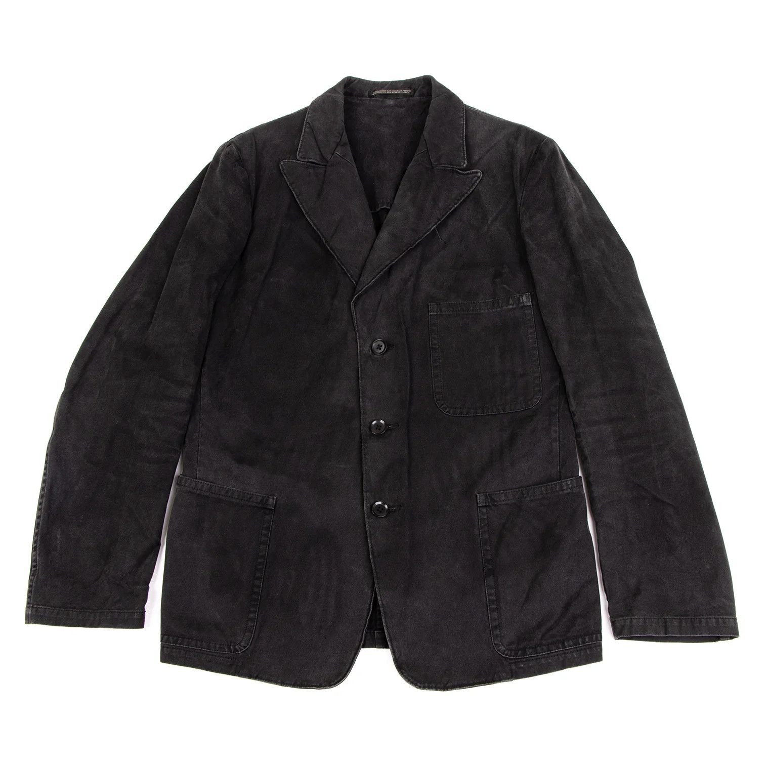 Yohji Yamamoto Yohji Yamamoto Cotton Canvas Jacket Charcoal Size US M / EU 48-50 / 2 - 1 Thumbnail