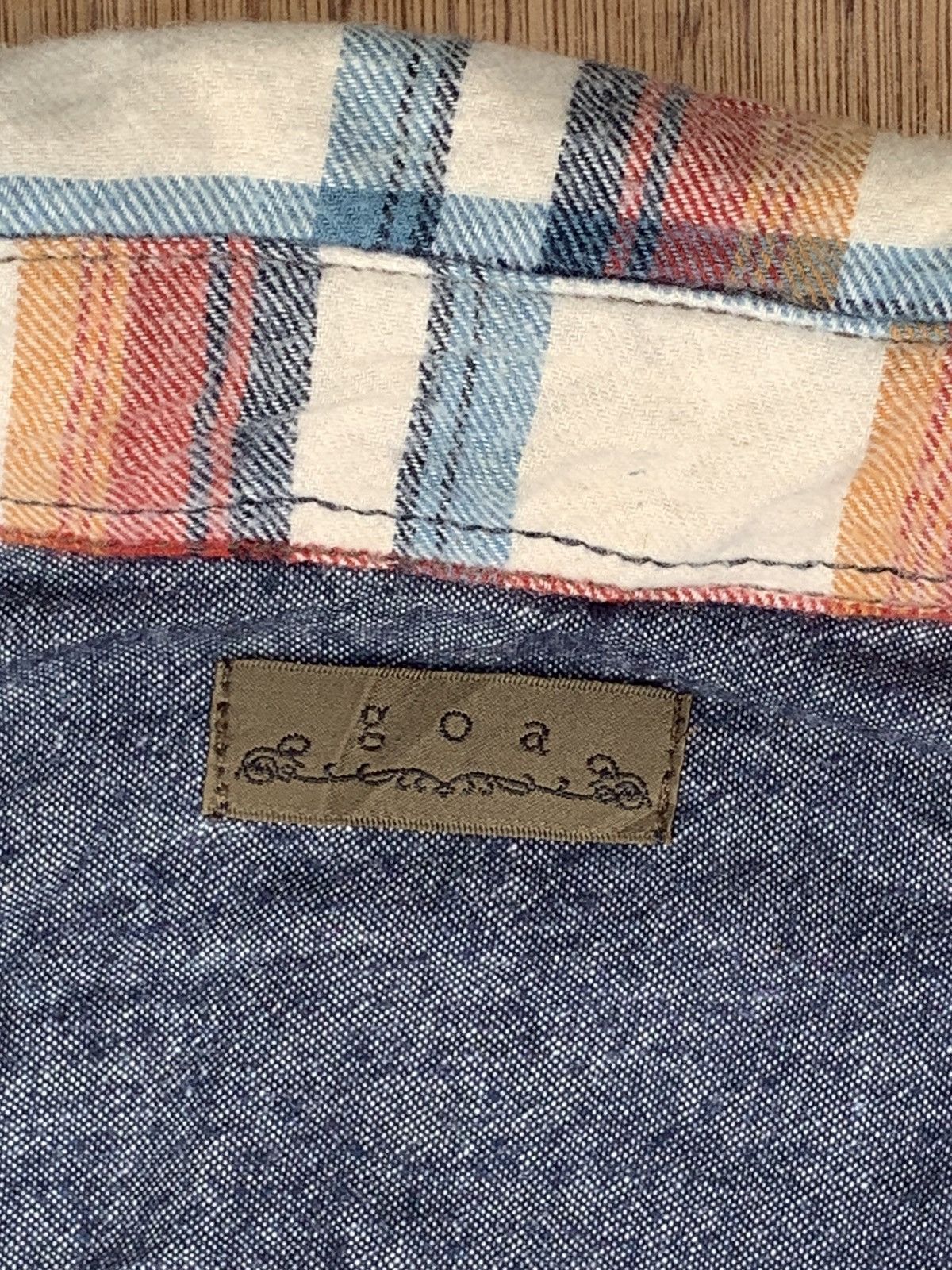 If Six Was Nine Rare Goa Snap Buttons Plaid Tartan Flannel Shirt Size US M / EU 48-50 / 2 - 20 Thumbnail