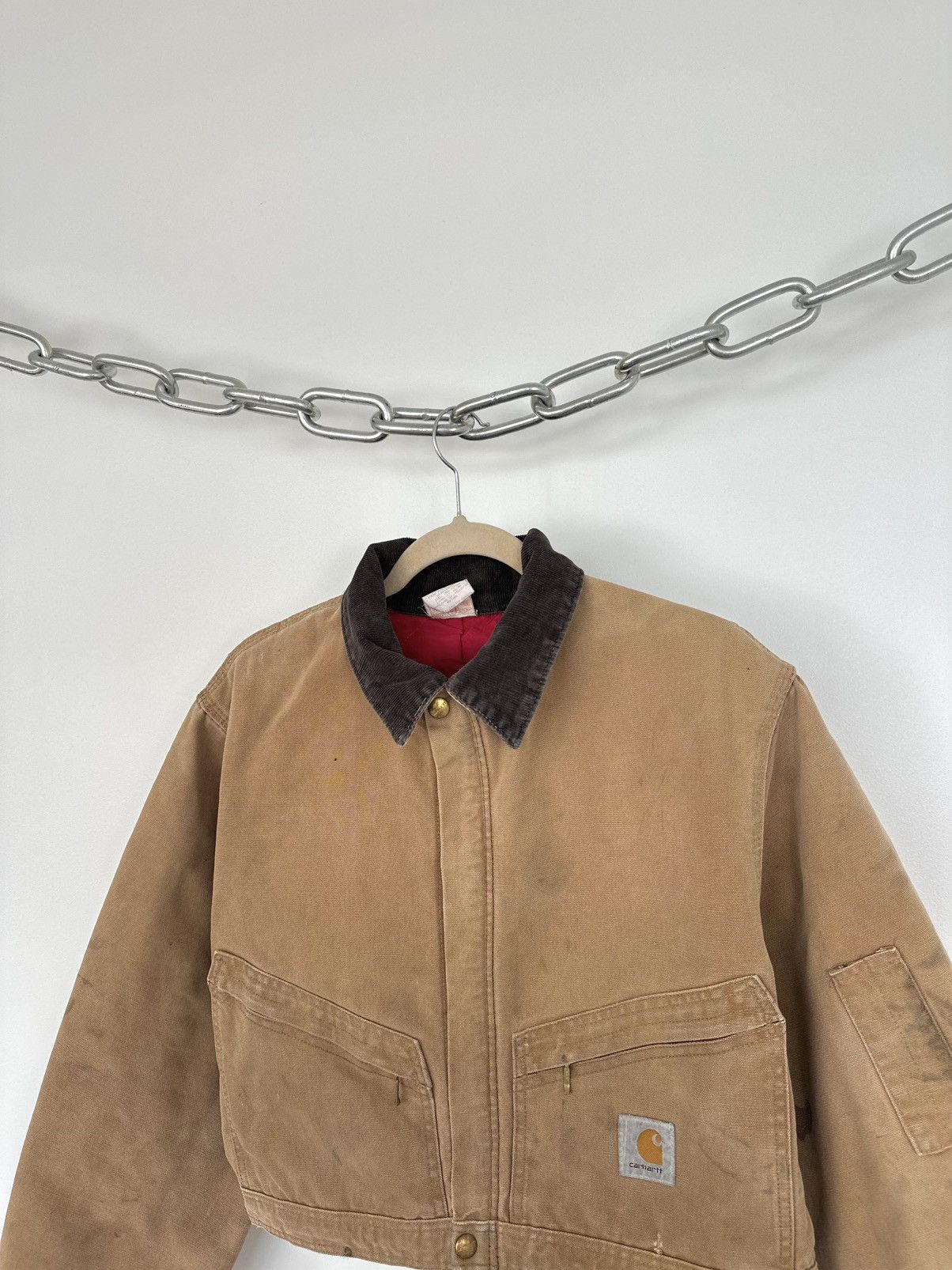 Carhartt Vintage 80s Carhartt USA Cropped Boxy Distressed Rare Jacket Size US S / EU 44-46 / 1 - 6 Thumbnail