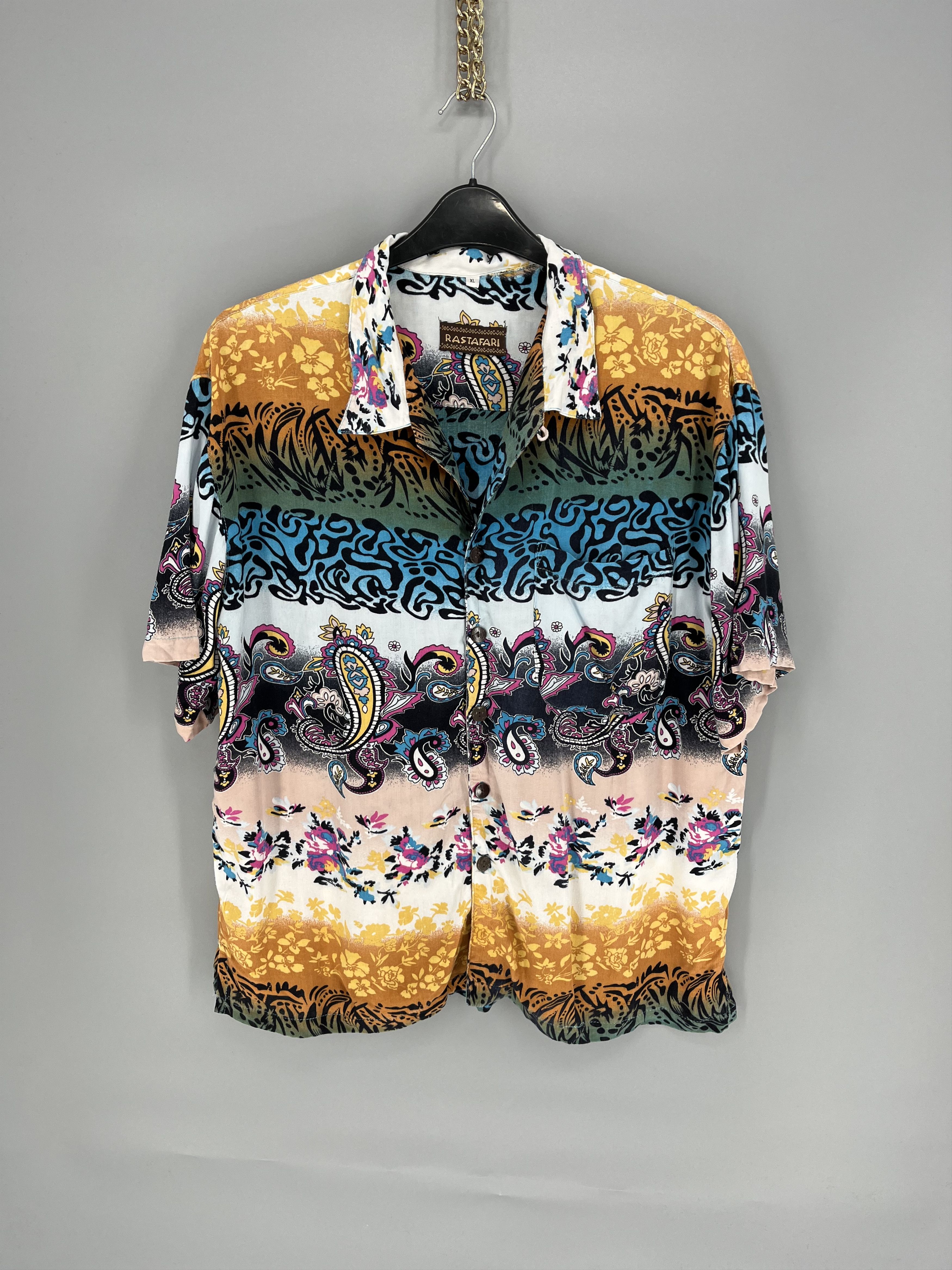 Vintage Vintage Y2K STREETWEAR Art Streetwear Hawaiian Travis Scott Size US XL / EU 56 / 4 - 1 Thumbnail