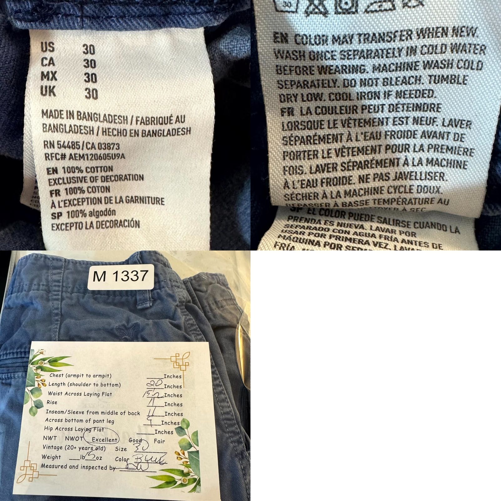 American Eagle Outfitters American Eagle Outfitters Golf Shorts Men’s 30 Blue Cotton Longer Length Casual Size US 30 / EU 46 - 9 Thumbnail