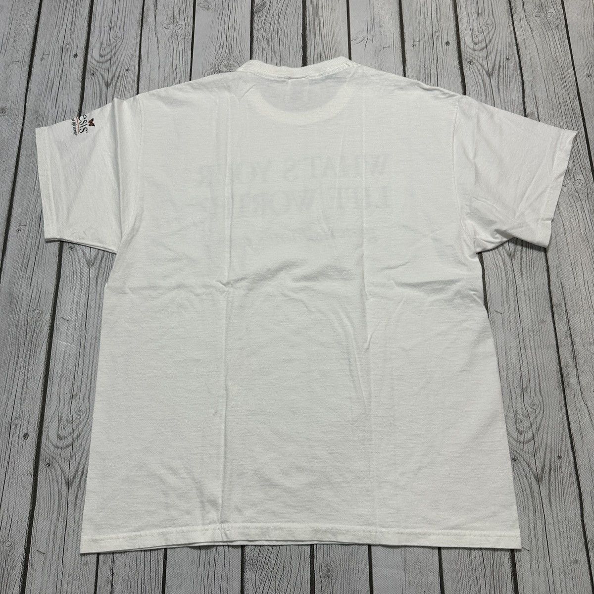 Fruit Of The Loom × Vintage Vintage Whats Your Life Worth? Tee Size US XL / EU 56 / 4 - 2 Thumbnail