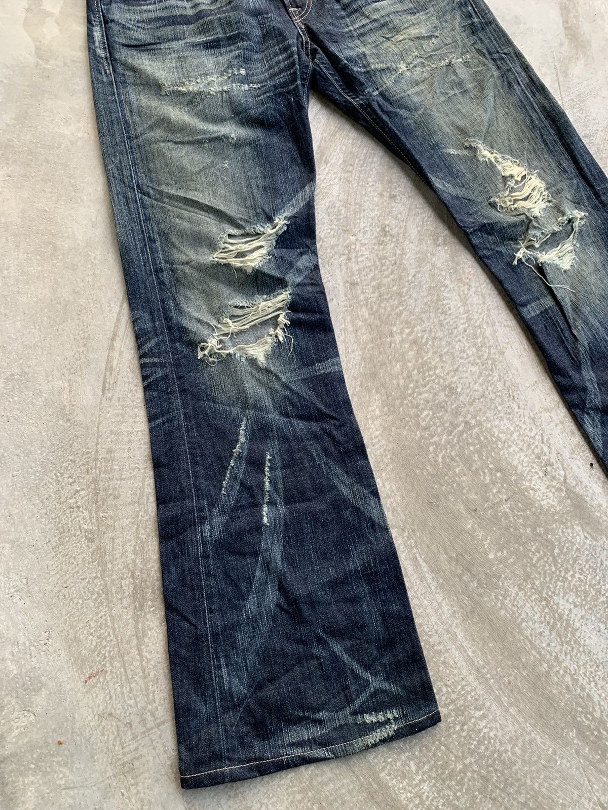 Edwin × Japanese Brand × Vintage Edwin Denim Blue Trip 503 Vintage Size US 34 / EU 50 - 5 Thumbnail