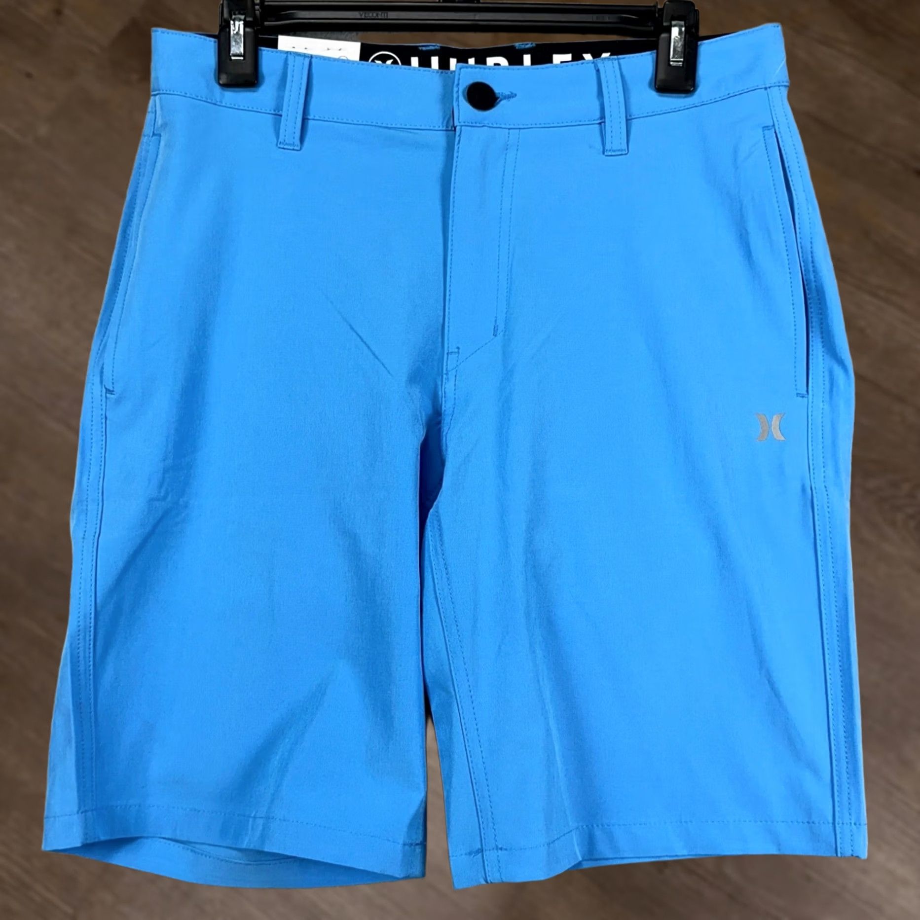 Hurley Hurley Men All Day Hybrid Shorts 30 Blue Flat Front Performance Stretch Golf NEW Size US 30 / EU 46 - 1 Thumbnail