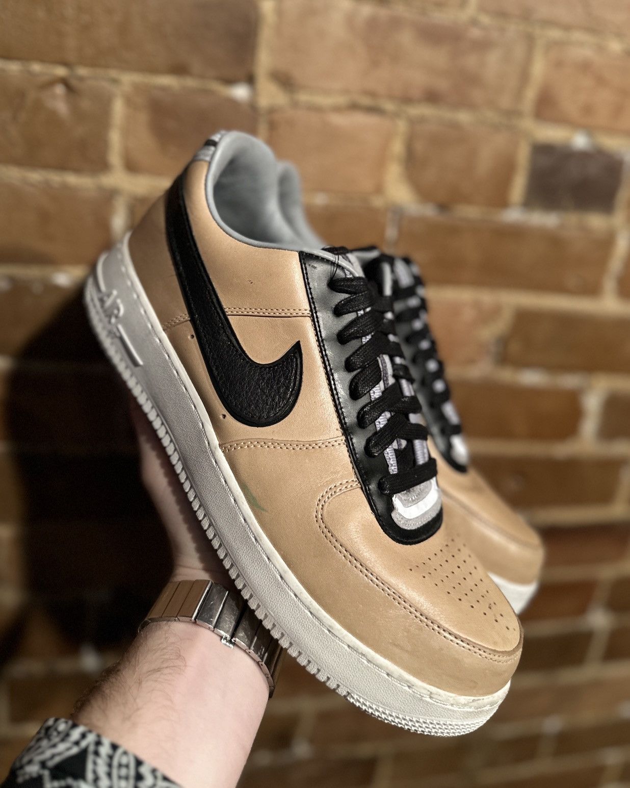 Nike × Riccardo Tisci Ricardo Tisci x Nike Air Force 1 Low Tan Size US 11.5 / EU 44-45 - 1 Thumbnail