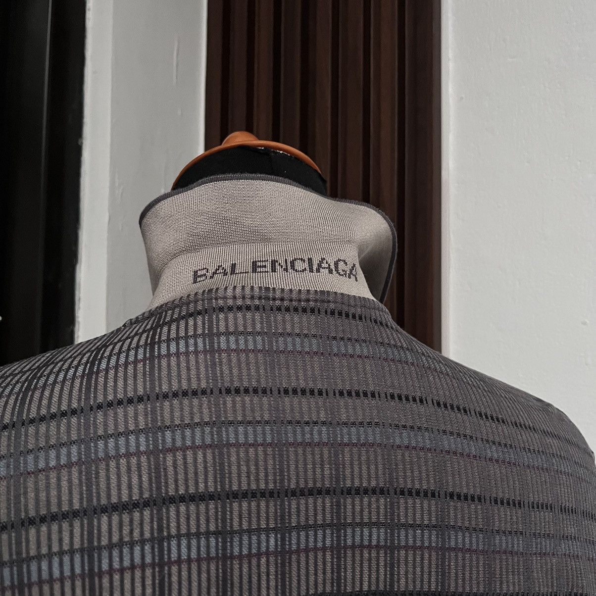 Balenciaga × Vintage Vintage 90s Balenciaga Polo Shirt L/S Big Logo UNISEX Size US M / EU 48-50 / 2 - 5 Thumbnail