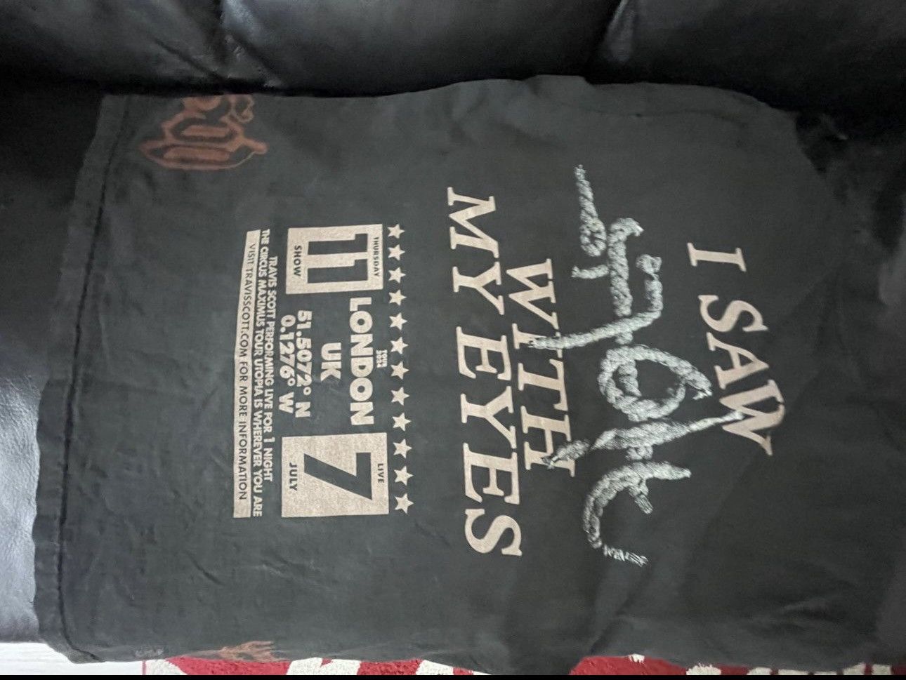 Travis Scott EURO TRAVIS SCOTT I SAW UTOPIA LIVE IN A XLARGE Size US XL / EU 56 / 4 - 2 Thumbnail