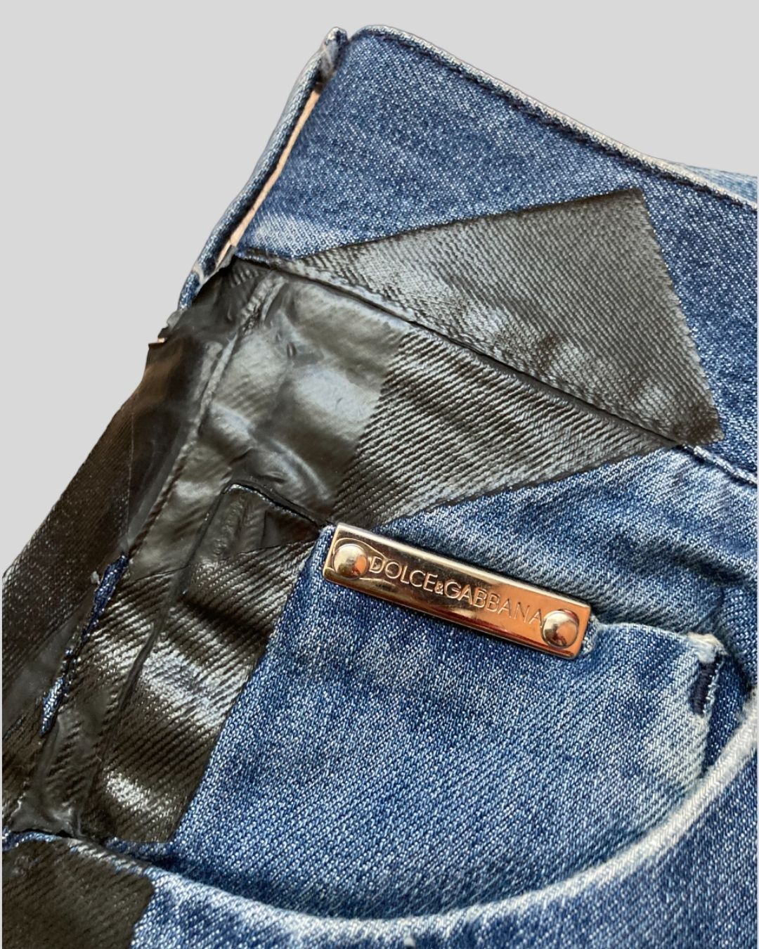 Dolce & Gabbana Dolce & Gabbana 2008 Archival Tape Denim Jeans Size US 31 - 3 Thumbnail