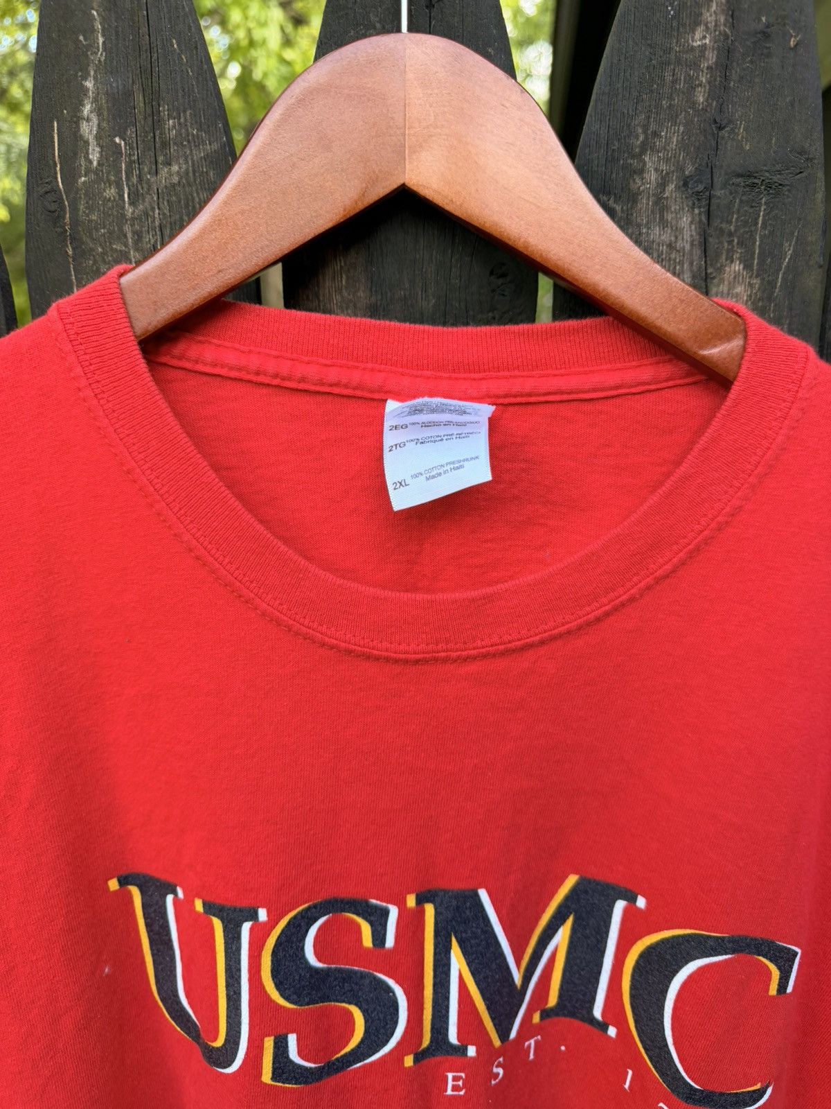 Vintage VTG USMC Marines tee Size XXL Size US XXL / EU 58 / 5 - 4 Thumbnail