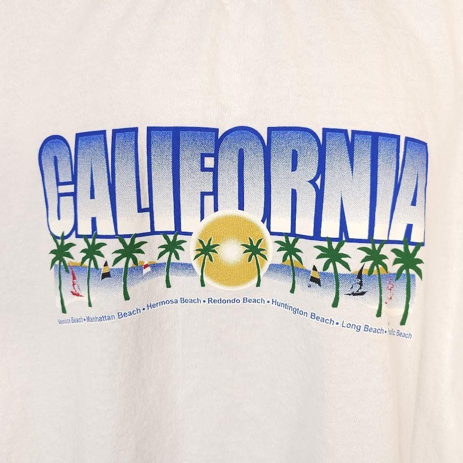 Vintage Vintage California T Shirt Mens Size 2XL White Y2K Palm Tree Size US XXL / EU 58 / 5 - 2 Thumbnail