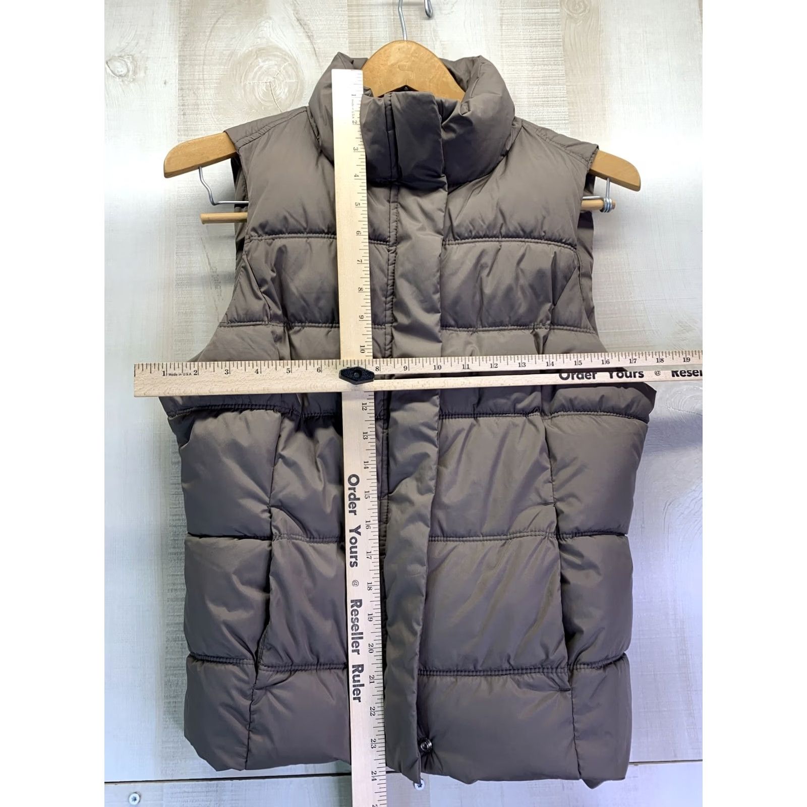 Gap VINTAGE Gap Women’s SZ M Brown Quilted Puffer Vest-4389 Size M / US 6-8 / IT 42-44 - 2 Thumbnail