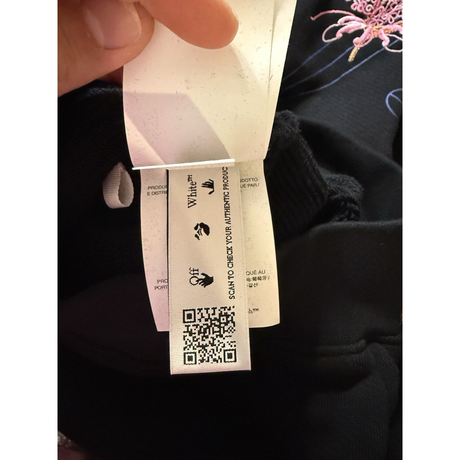 Off-White Off White Embroidered Floral Arrow Hoodie Woman’s XXS Size XS / US 0-2 / IT 36-38 - 6 Thumbnail
