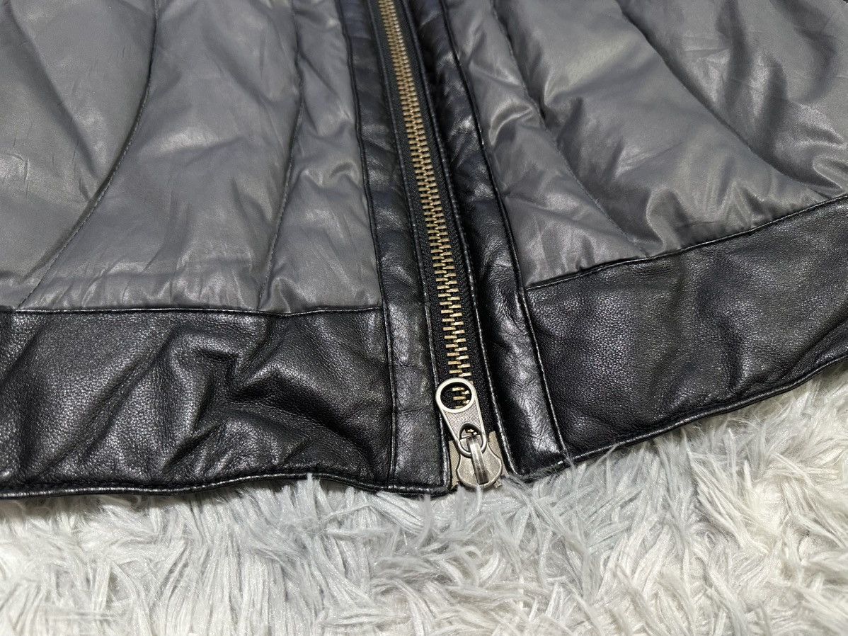 Le Grande Bleu (L.G.B.) 🔥Sick Y2K Maniac Works Puffer Leather Jacket Size US L / EU 52-54 / 3 - 5 Thumbnail