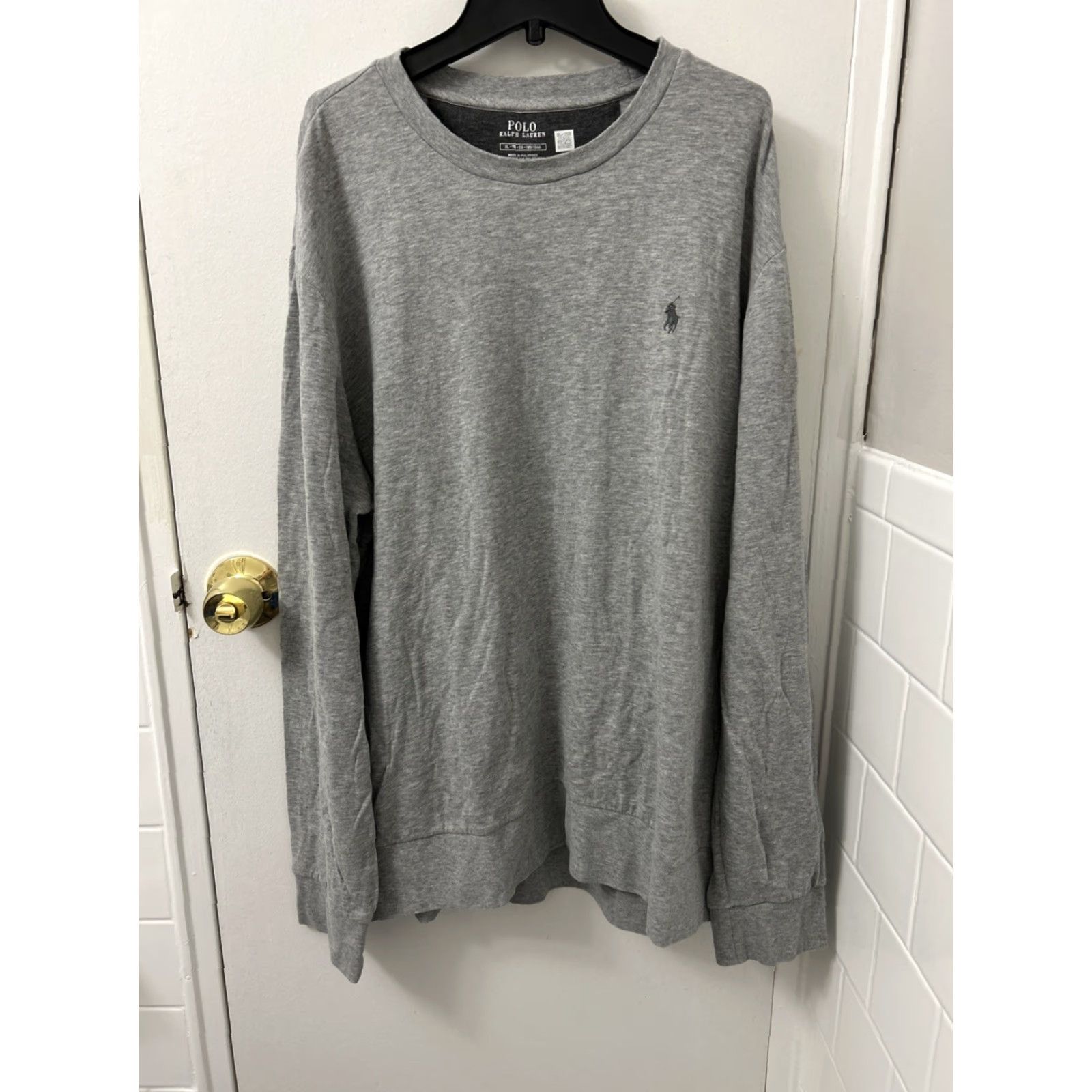 Ralph Lauren VINTAGE Polo Ralph Lauren Sweater Mens XL Gray Luxury Jersey Crewneck Pullover Size US XL / EU 56 / 4 - 2 Thumbnail