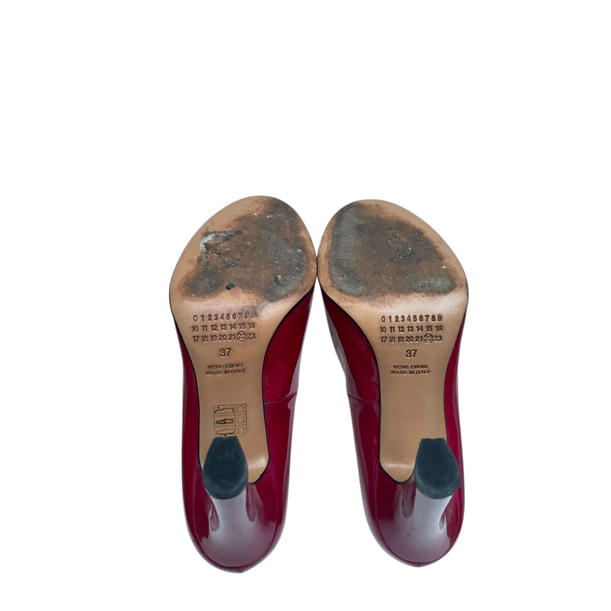 Maison Margiela Pink Leather Tango-Style Décolleté Heels Size US 7 / IT 37 - 5 Thumbnail