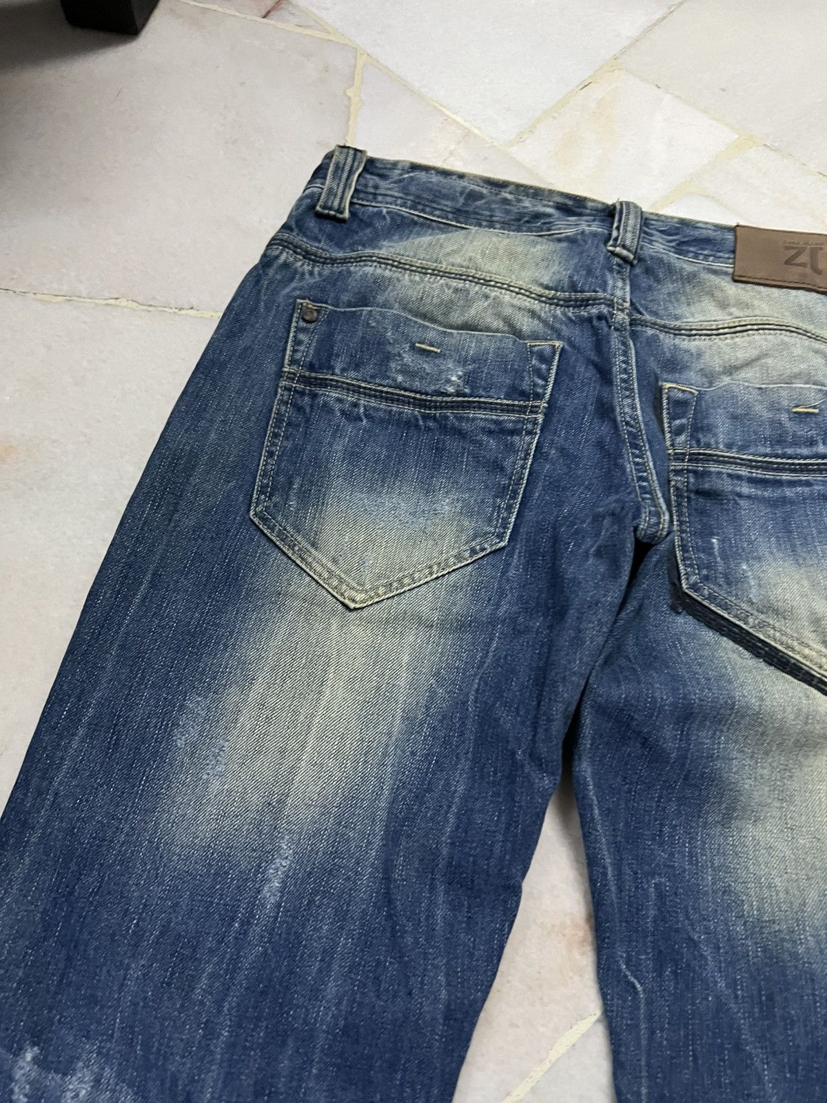 Zara 💥Very Rare💥Zara Blue Distressed Jeans Size US 32 / EU 48 - 15 Thumbnail
