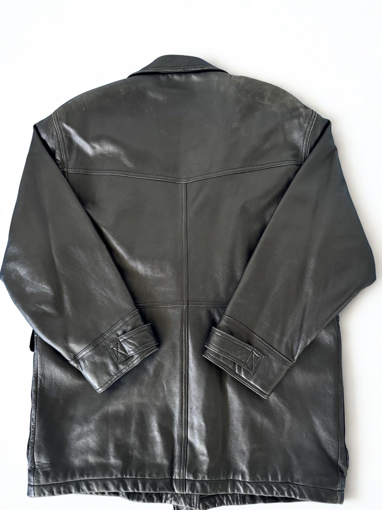 Yves Saint Laurent Vintage YSL Leather Jacket with Detachable Mink Collar Size US L / EU 52-54 / 3 - 4 Thumbnail