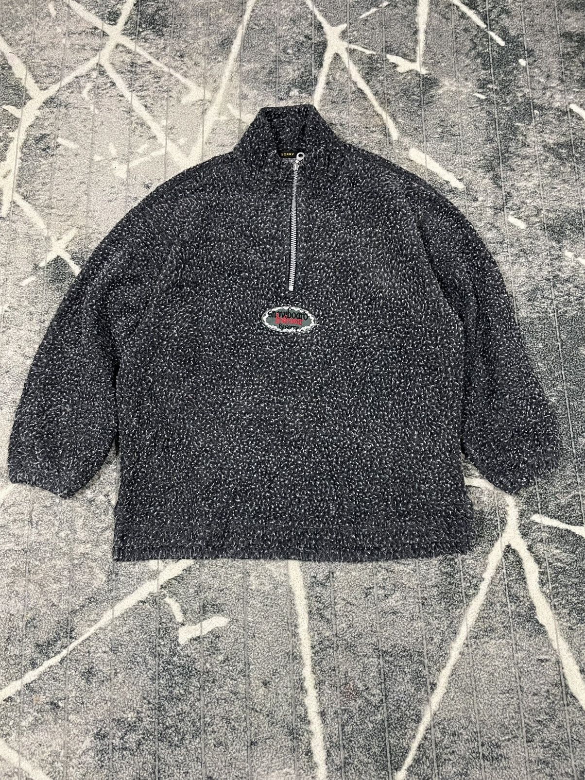 Japanese Brand SNOW BOARD HALF ZIPPER SWEATER Size US L / EU 52-54 / 3 - 1 Thumbnail