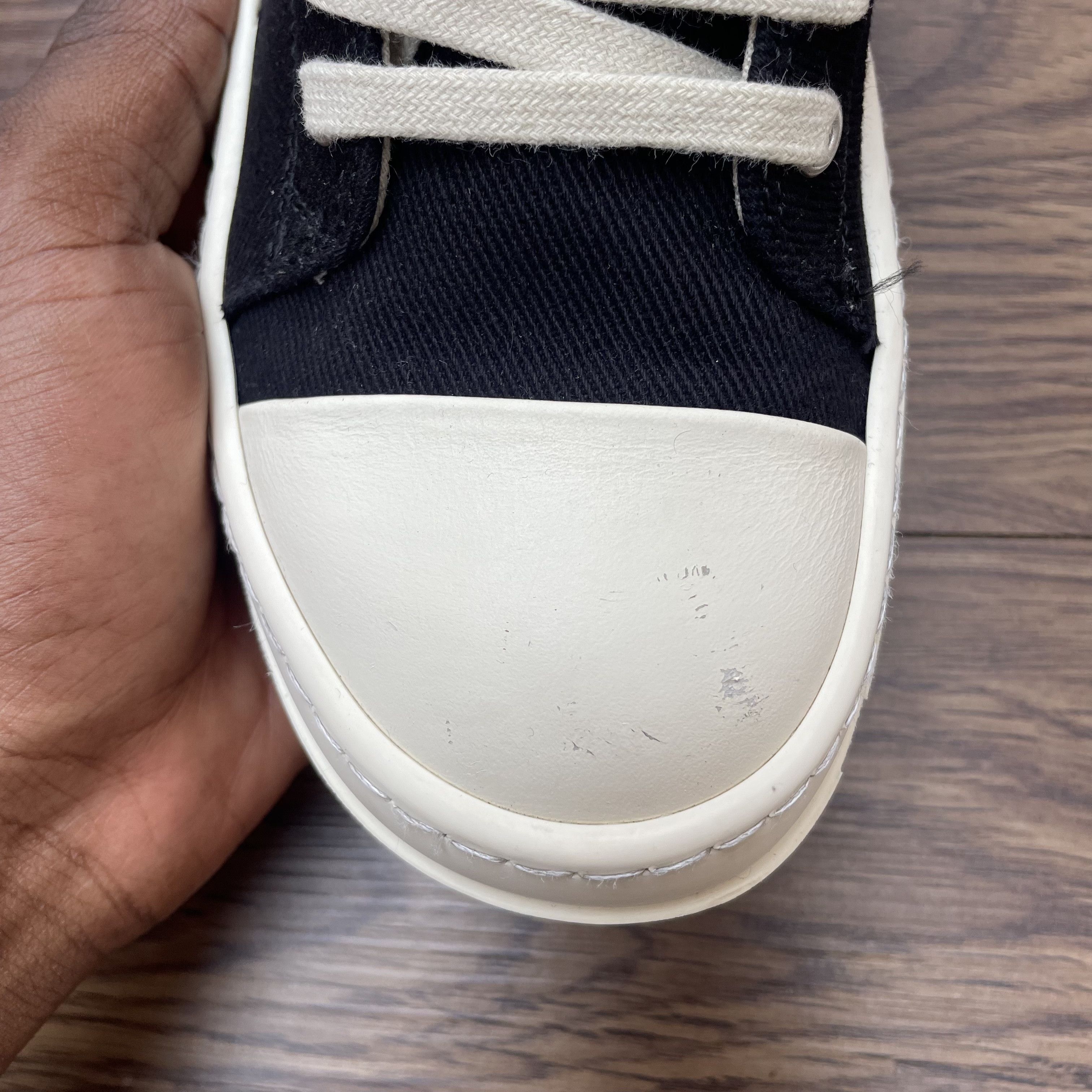 Rick Owens Drkshdw Rick Owens DRKSHDW License Plate Ramones Low Size US 6 / IT 36 - 24 Thumbnail