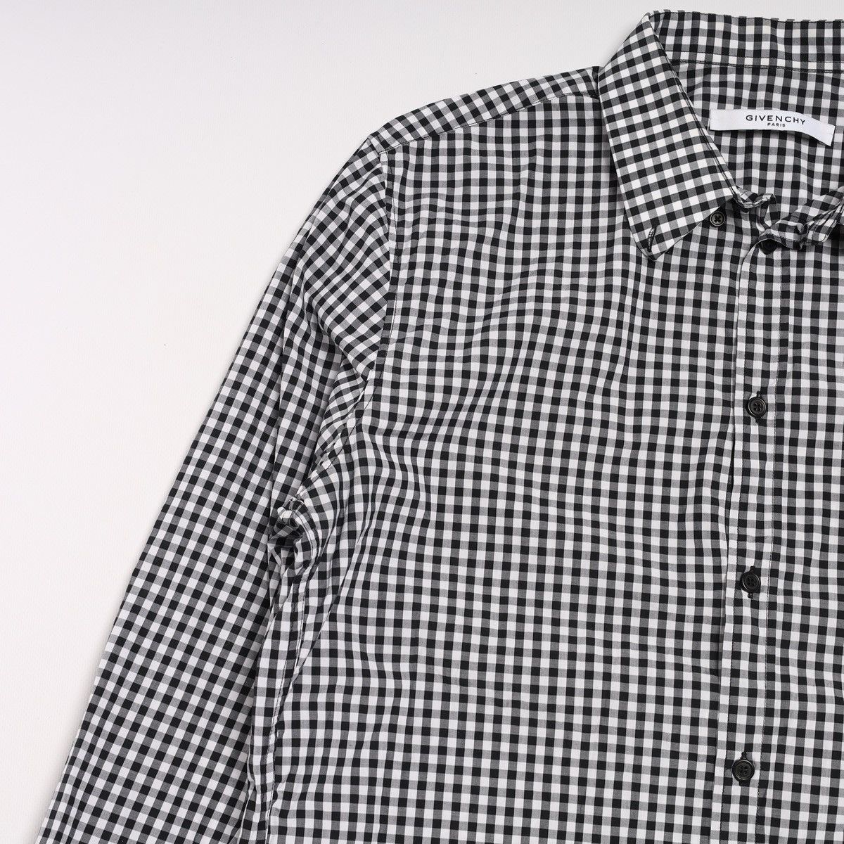 Givenchy Givenchy Plaid Check Oxford Shirt Collar Long Sleeve White Size US L / EU 52-54 / 3 - 7 Thumbnail