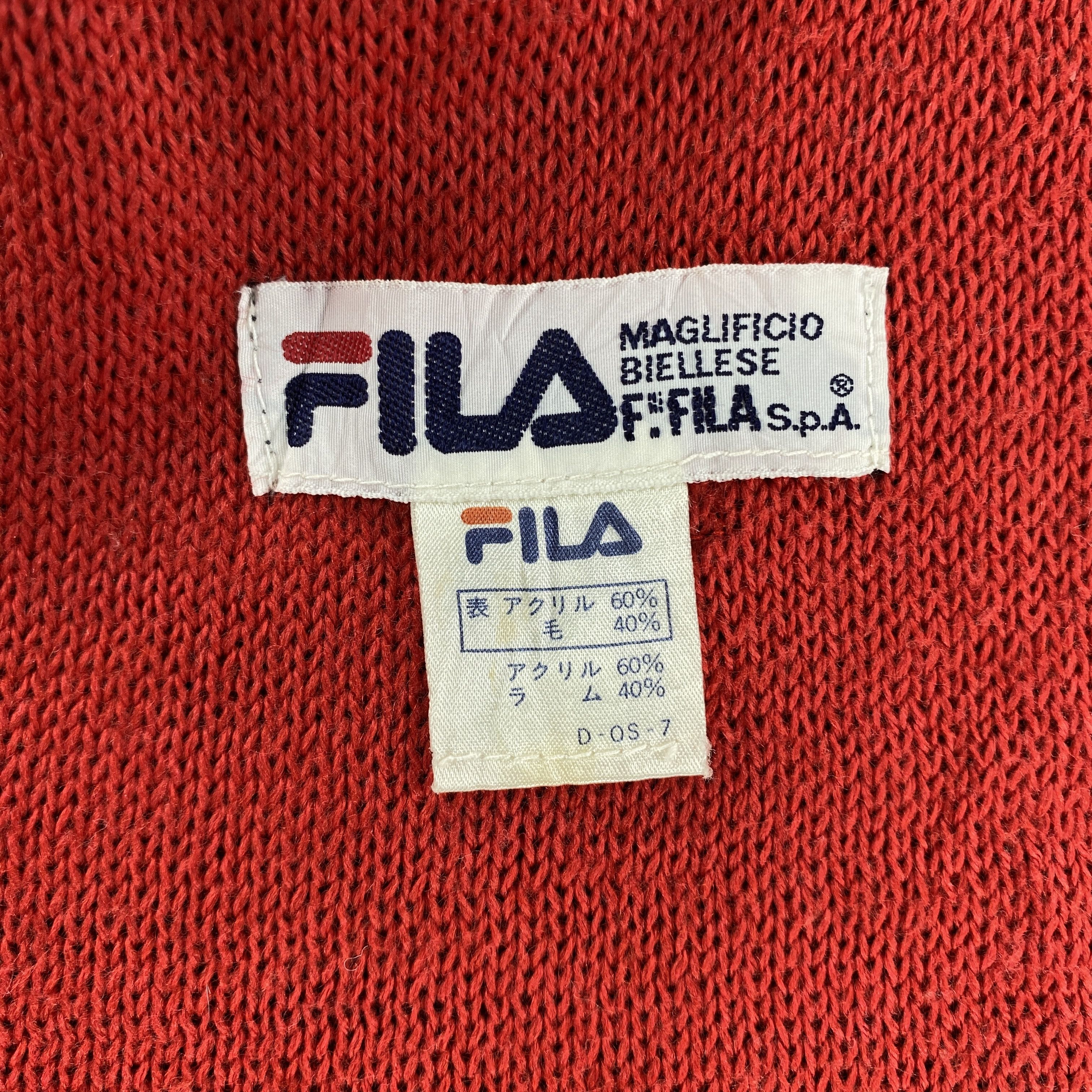 Fila × Vintage FILA Scarf # Muffler # Neckwear # D431 Size ONE SIZE - 2 Thumbnail
