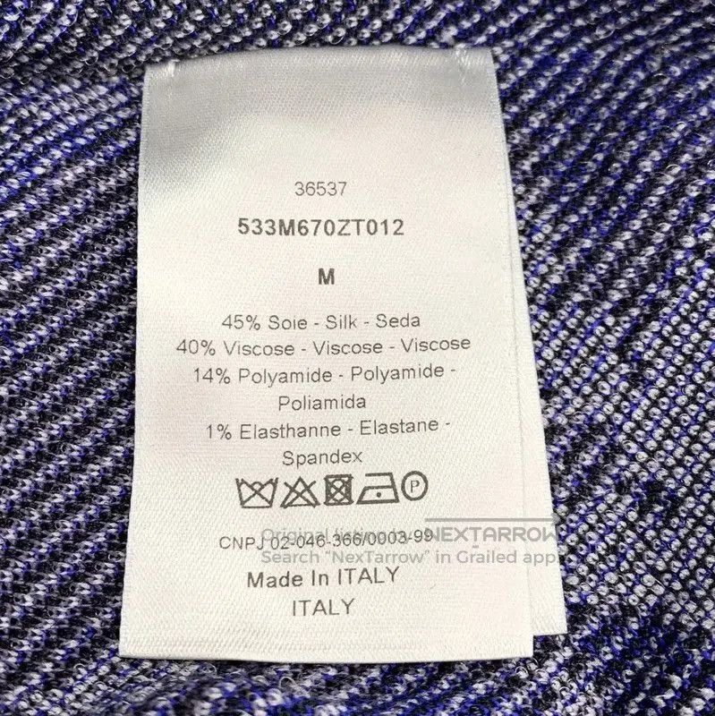 Dior Dior Blue Floral Men's Sweatshirt . Size US M / EU 48-50 / 2 - 6 Thumbnail