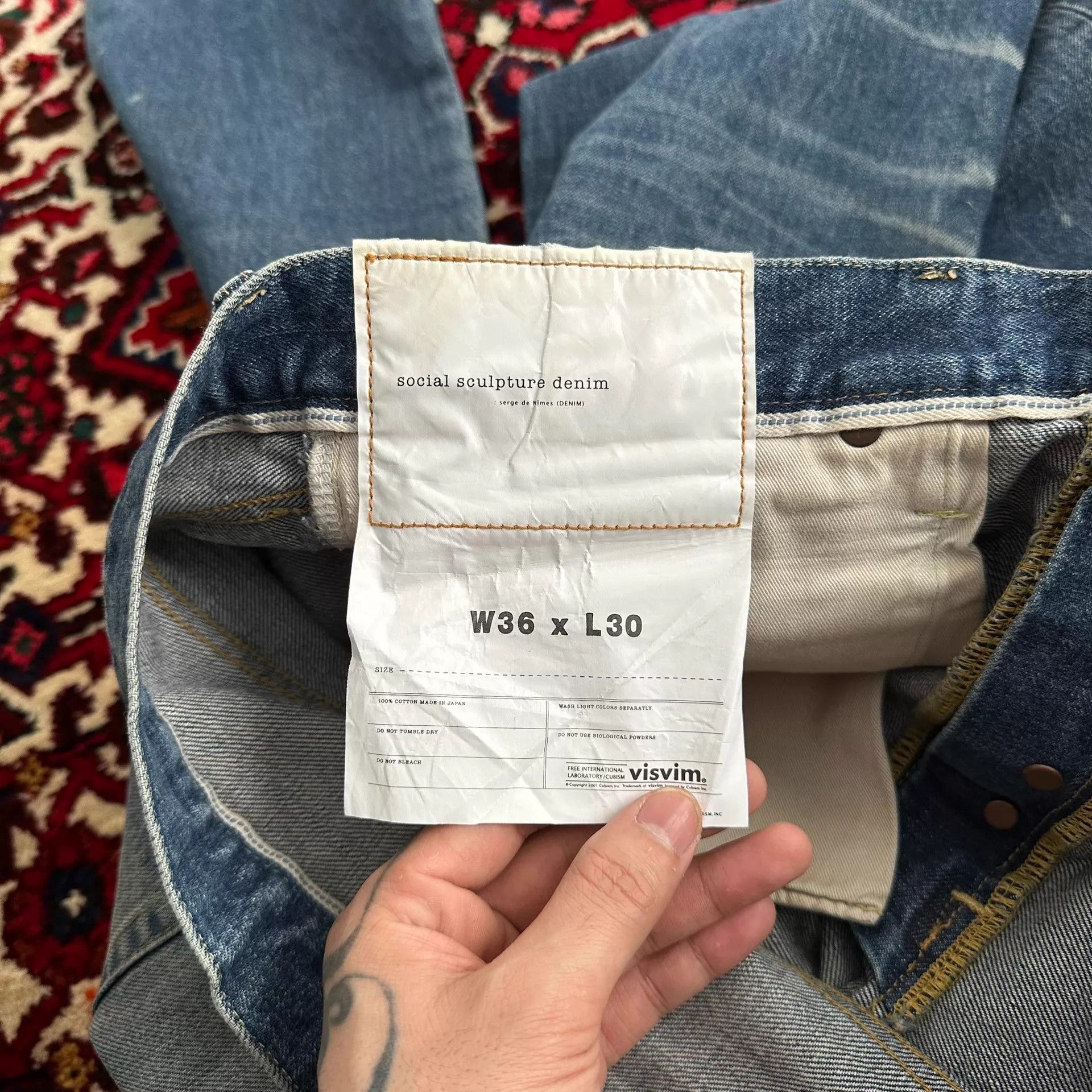Visvim visvim 21aw 01.2D29 Washed Denim W36L30 Size US 36 / EU 52 - 6 Thumbnail