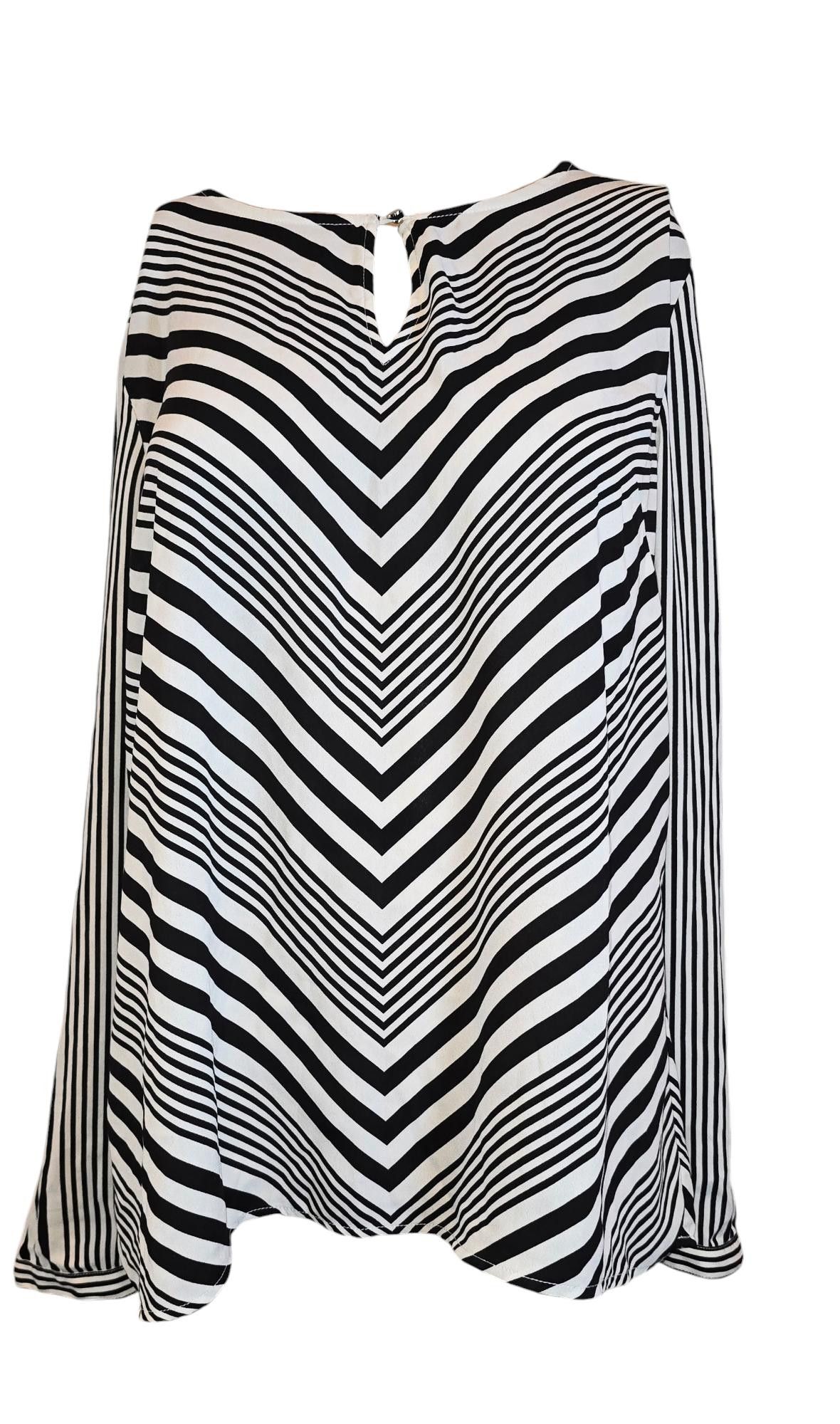 Designer Talbots Women's Striped Blouse - Stylish and Versatile Size M / US 6-8 / IT 42-44 - 1 Thumbnail
