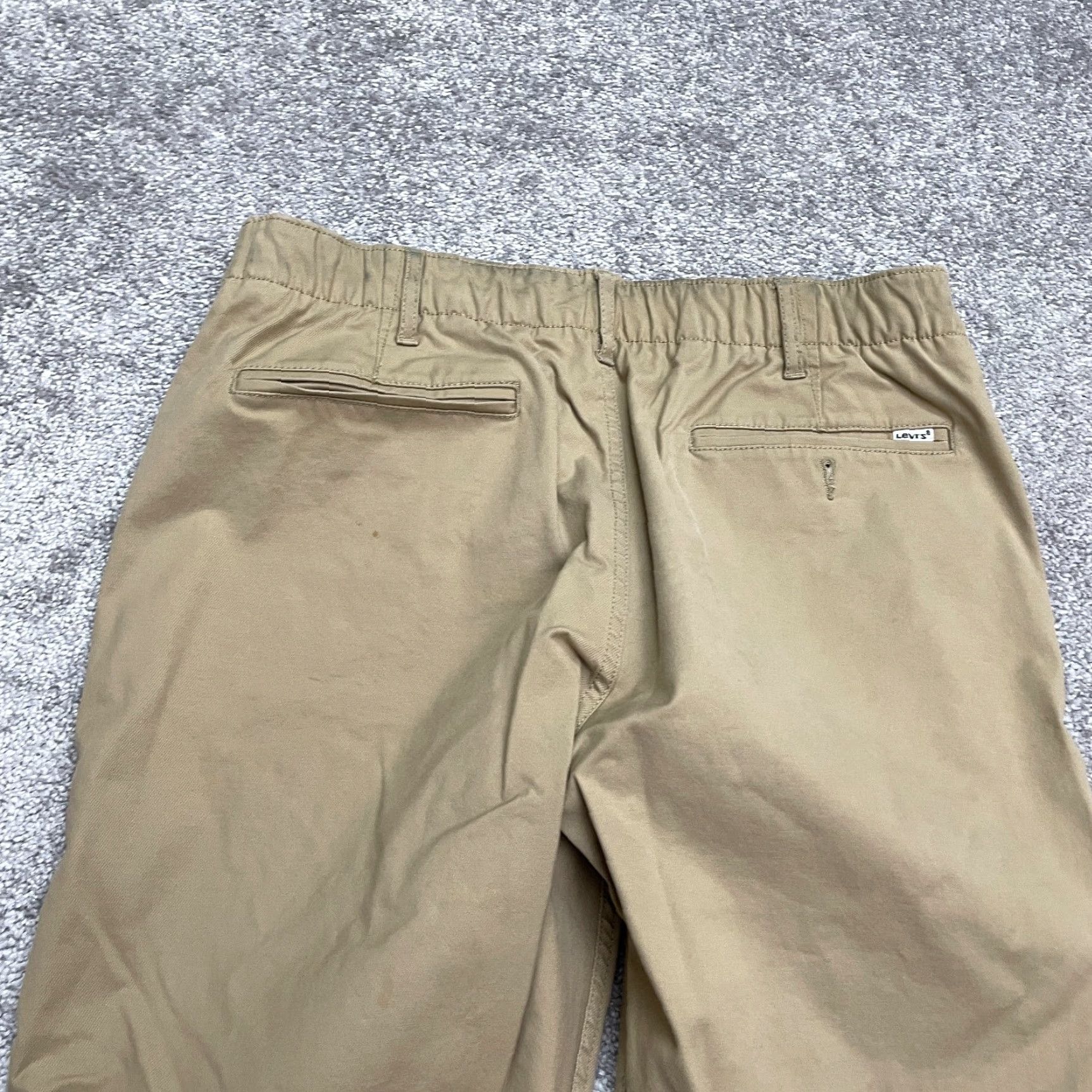 Levi's Levi's Pants Mens 32x28.5 Brown Straight Leg Flat Front Workwear Size US 32 / EU 48 - 4 Thumbnail