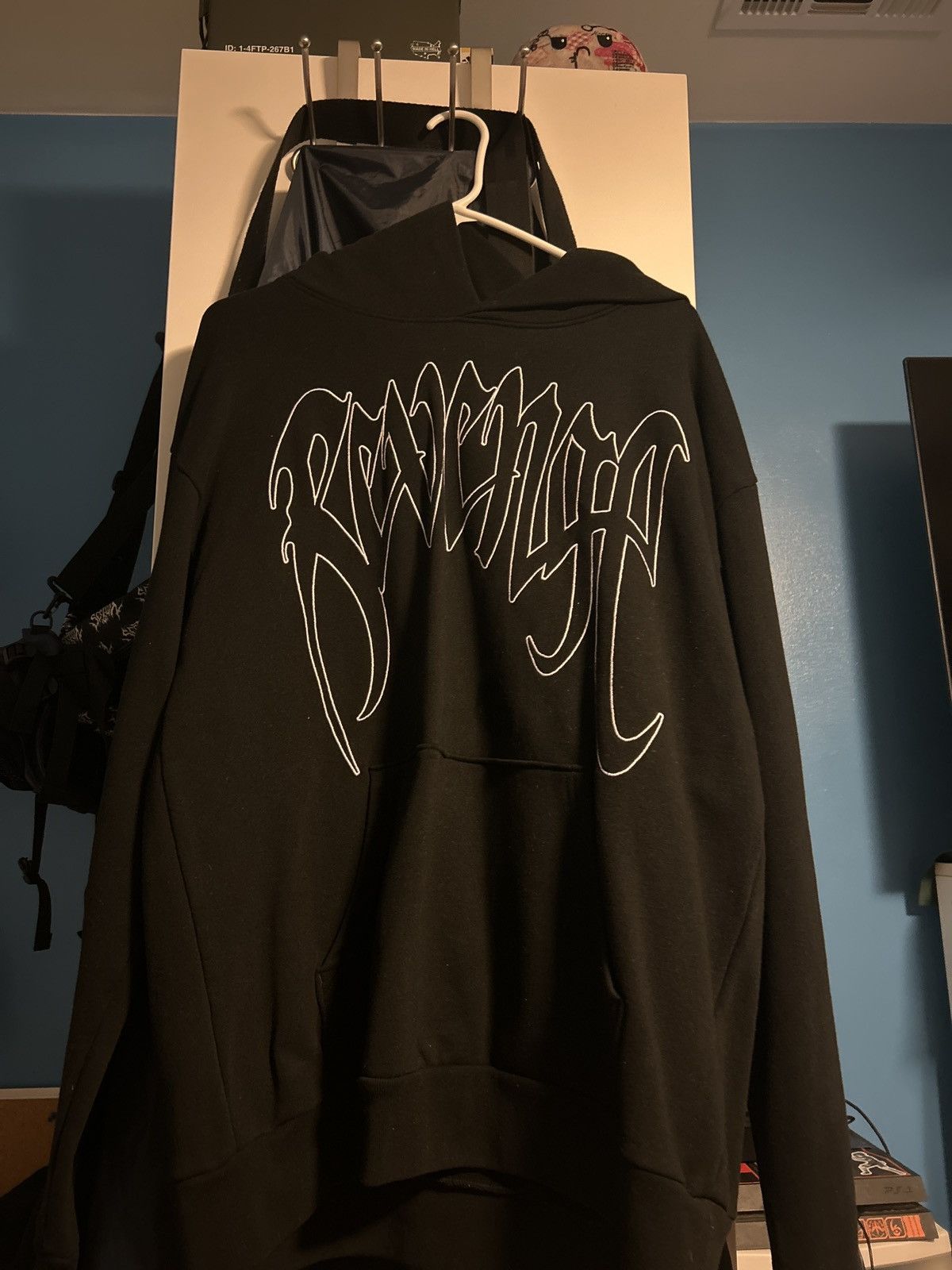 Revenge Outline Embroidered Hoodie | Grailed