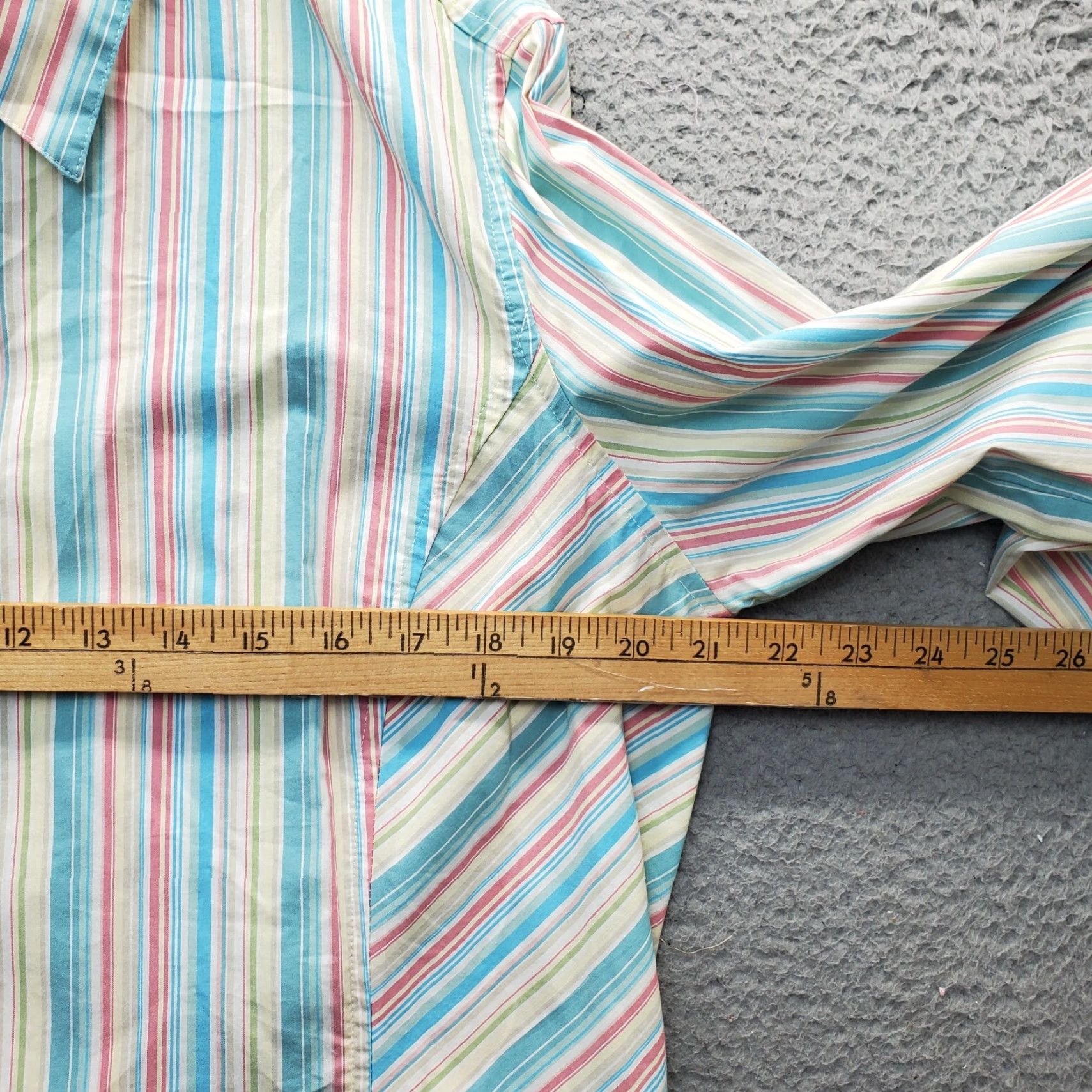 Liz Claiborne Liz Claiborne Villager Shirt Womens Size 16 Multicolor Striped Button Down Top Size XXL / US 16-18 / IT 52-54 - 6 Thumbnail