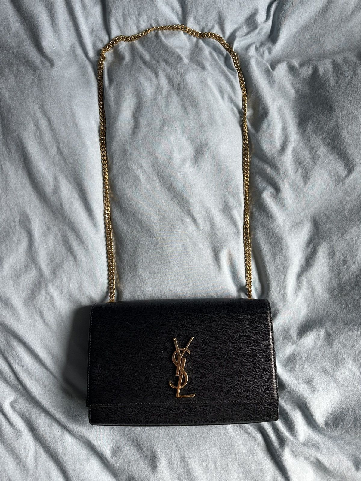 Yves Saint Laurent Saint Laurent Kate Medium YSL Crossbody Bag Grained Leather Size ONE SIZE - 2 Thumbnail