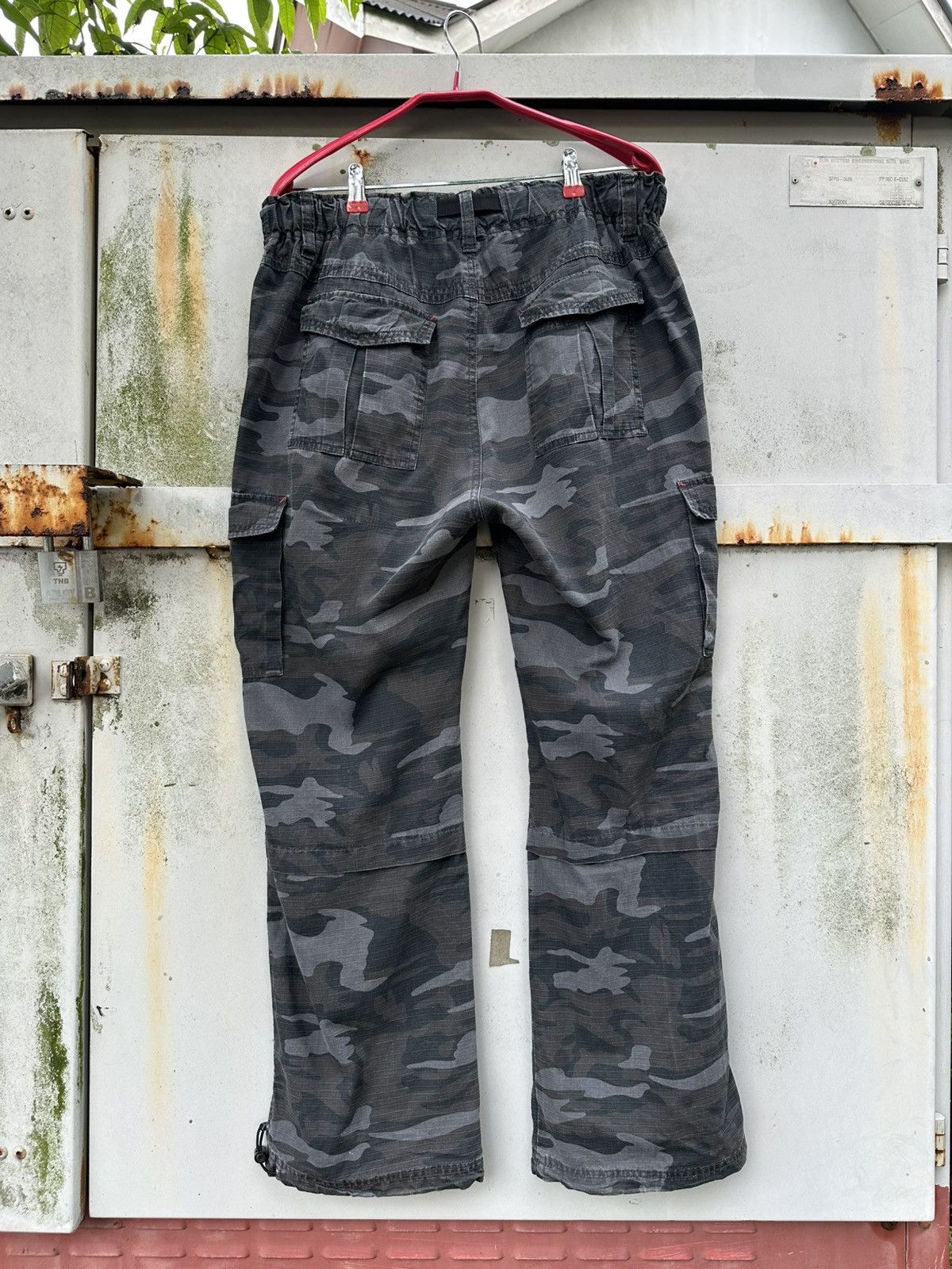 Vintage 👹Vintage Navy Camo Baggy Cargo Pants Size US 34 / EU 50 - 3 Thumbnail