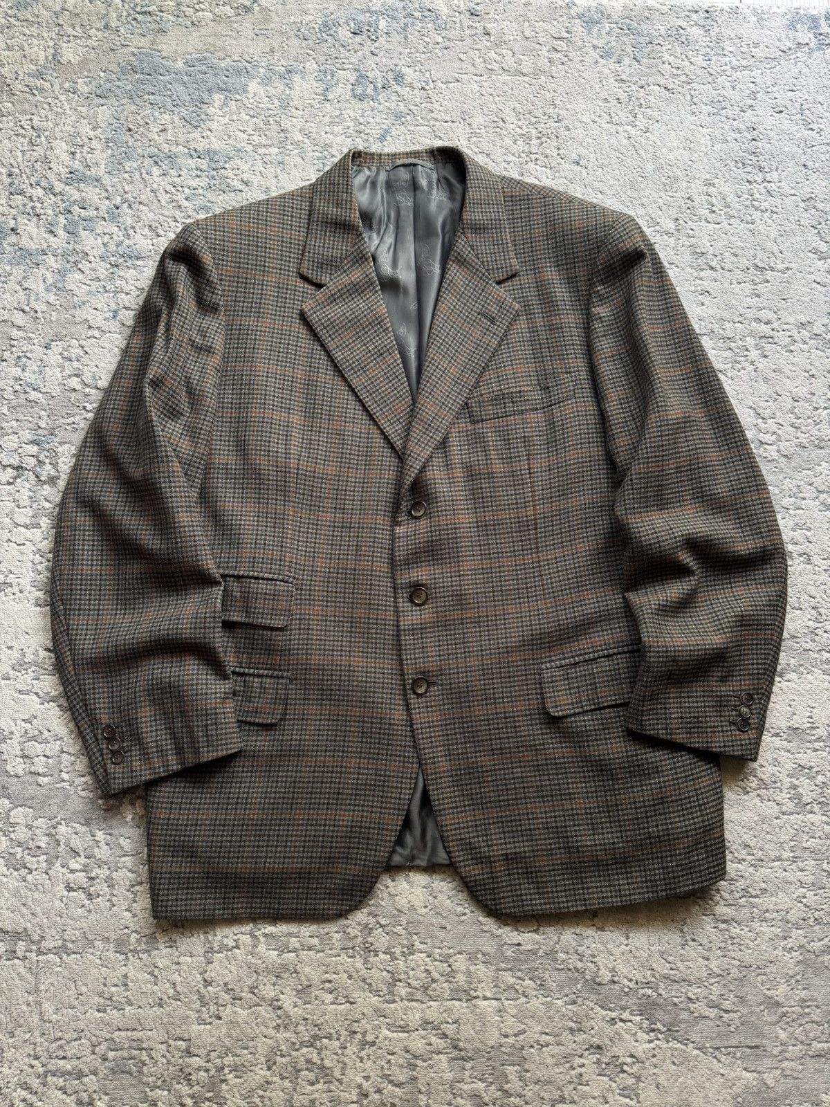 Brioni Brioni Urbino Wool Plaid Blazer Jacket Size 27 S Italy Size 52S - 2 Thumbnail