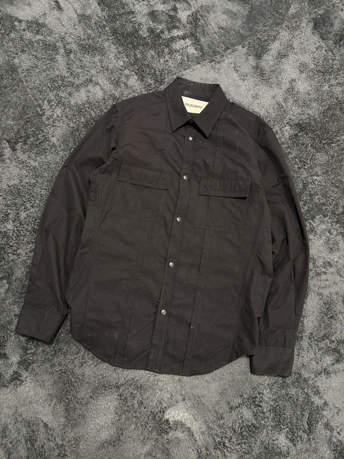 Dirk Bikkembergs Rare Dirk Bikkembergs Black Multipocket Shirt Size US L / EU 52-54 / 3 - 1 Thumbnail