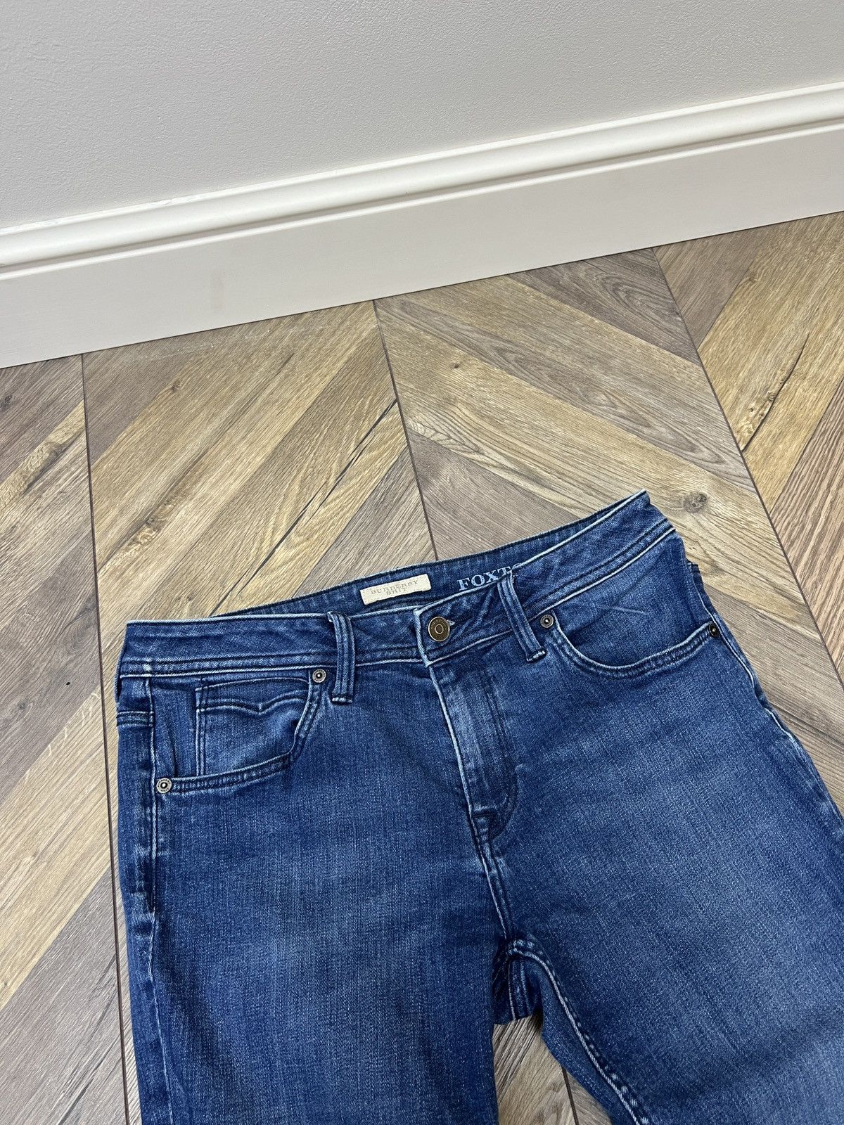 Burberry × Designer × Vintage Vintage Burberry Brit Women’s denim skinny jeans Size 31" - 7 Thumbnail