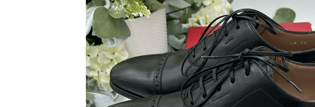 Salvatore Ferragamo o1s1rm0924 Riley Leather Cap Toe Shoes in Black Size US 7 / EU 40 - 4 Thumbnail