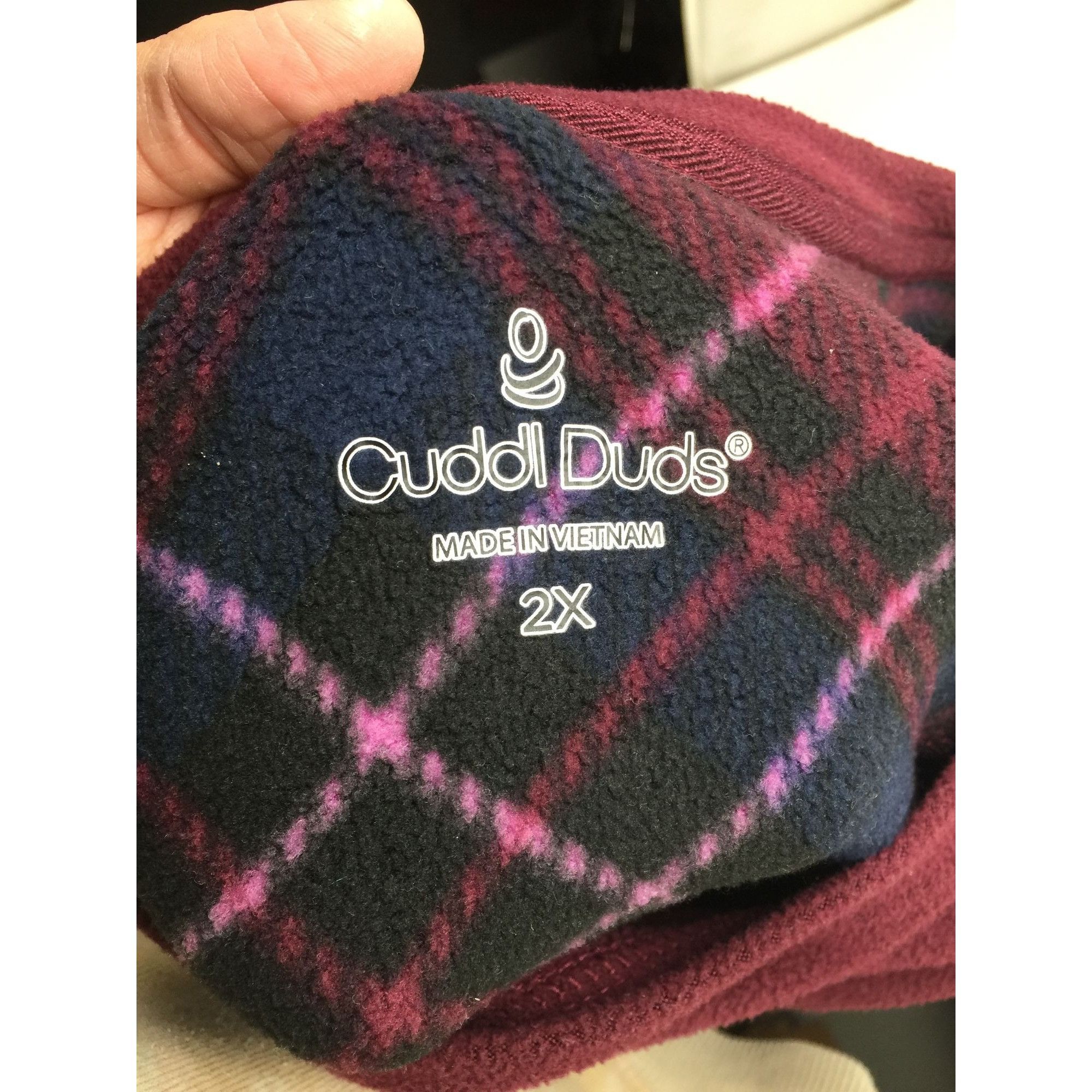Other Cuddl Duds Womens Soft Long Sleeve Maroon Colored Shirt Size Size XXL / US 16-18 / IT 52-54 - 2 Thumbnail