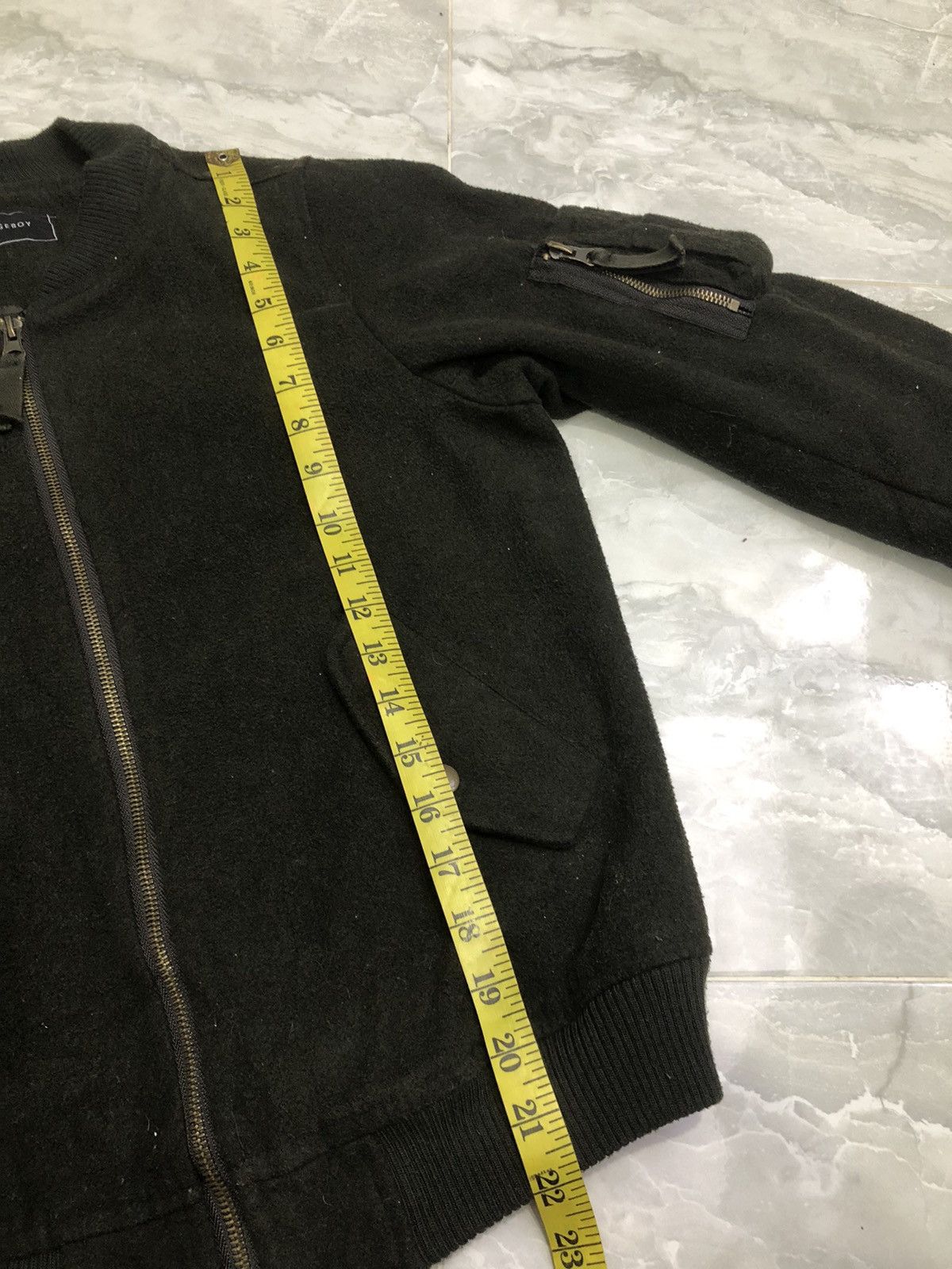 Japanese Brand Alicia Pageboy Wool MA-1 Bomber Jacket Olive Japan Size S / US 4 / IT 40 - 14 Thumbnail