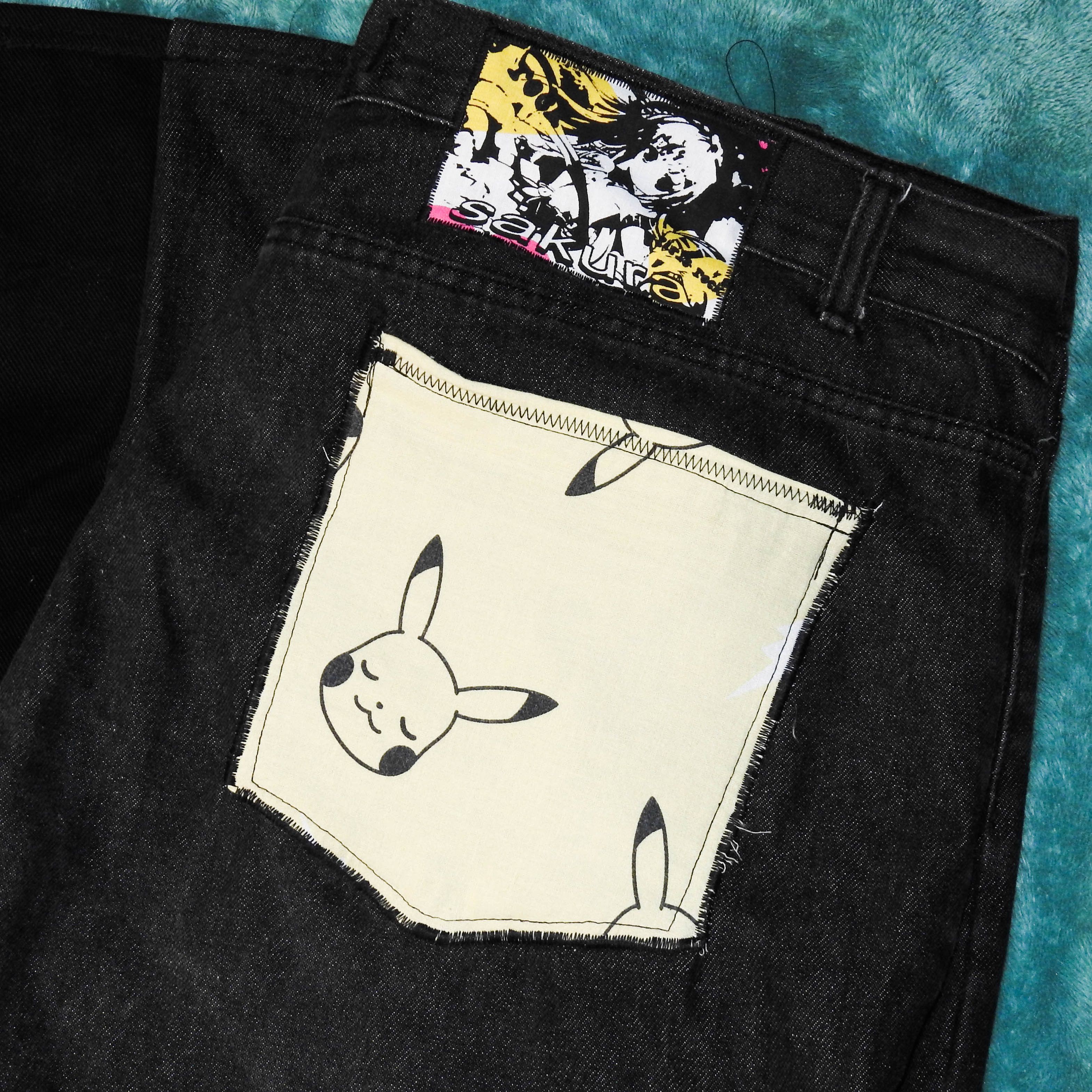 Other Black 'Pikachu' Superbaggy Pants Size US 38 / EU 54 - 6 Thumbnail