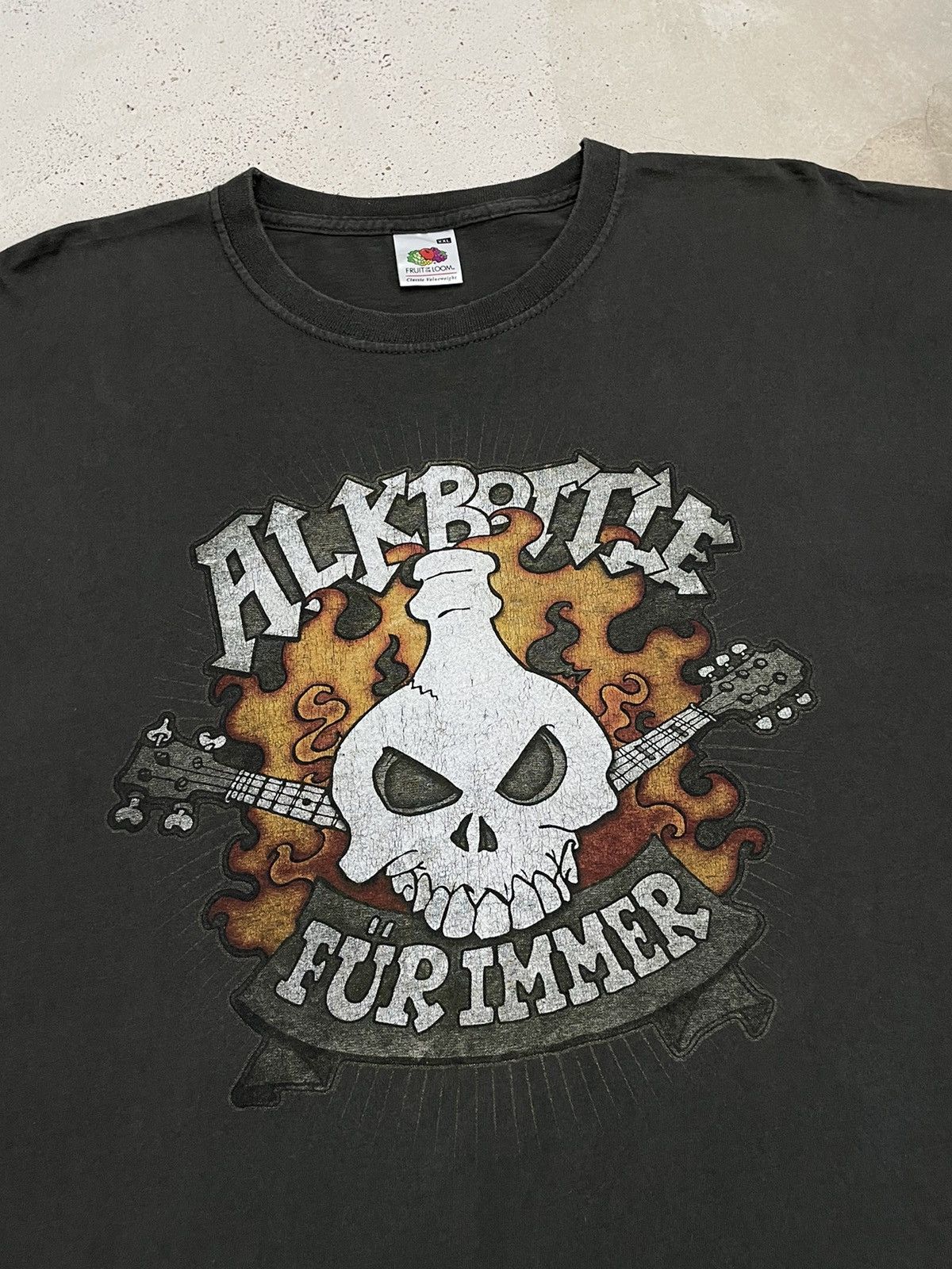 Band Tees Alkbattle Y2K Band Fürimmer Album Cover Skull Guitar Size US XXL / EU 58 / 5 - 5 Thumbnail